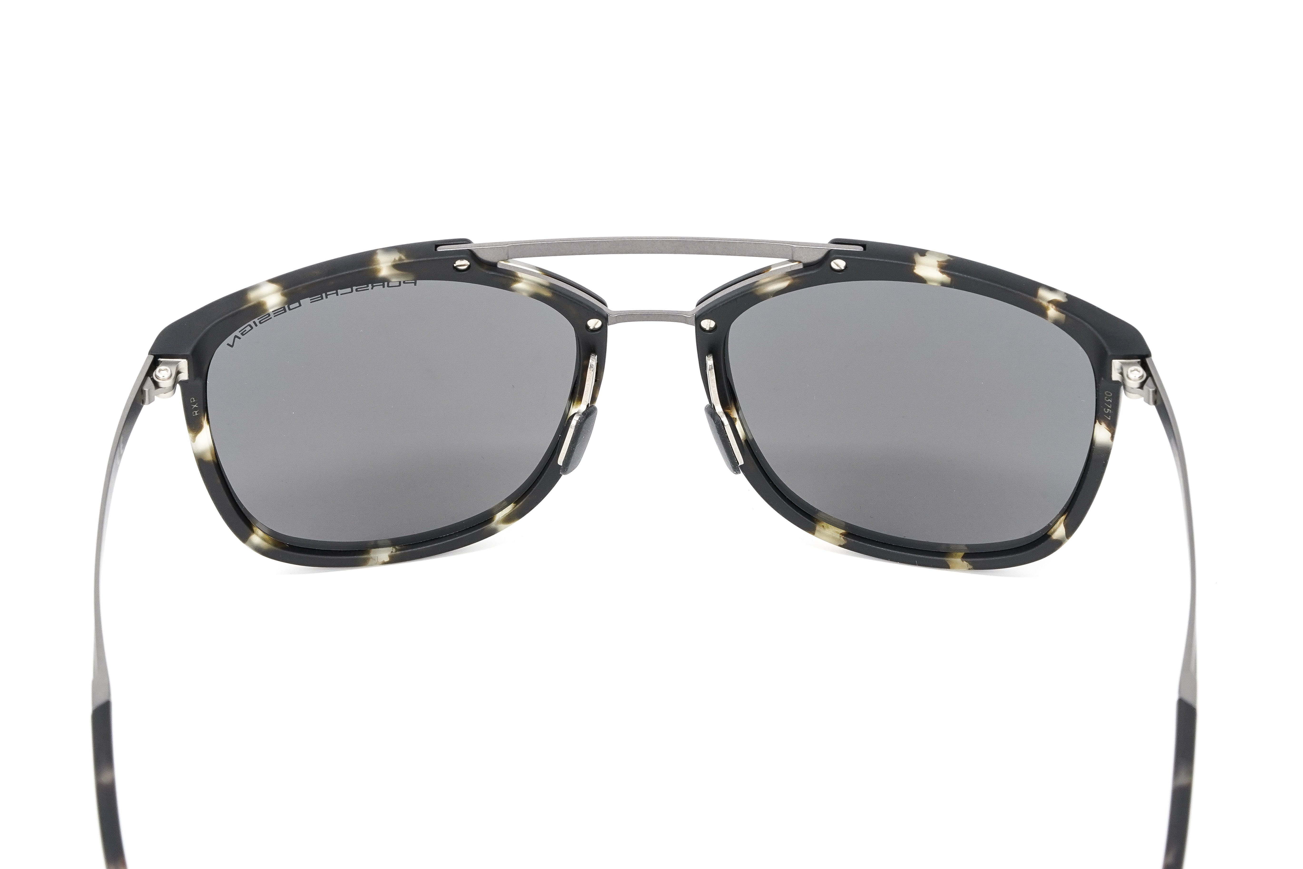 Porsche Design Men Sunglasses Havana Dark Blue Mirrored P8671 B-GR8 Sunglasses