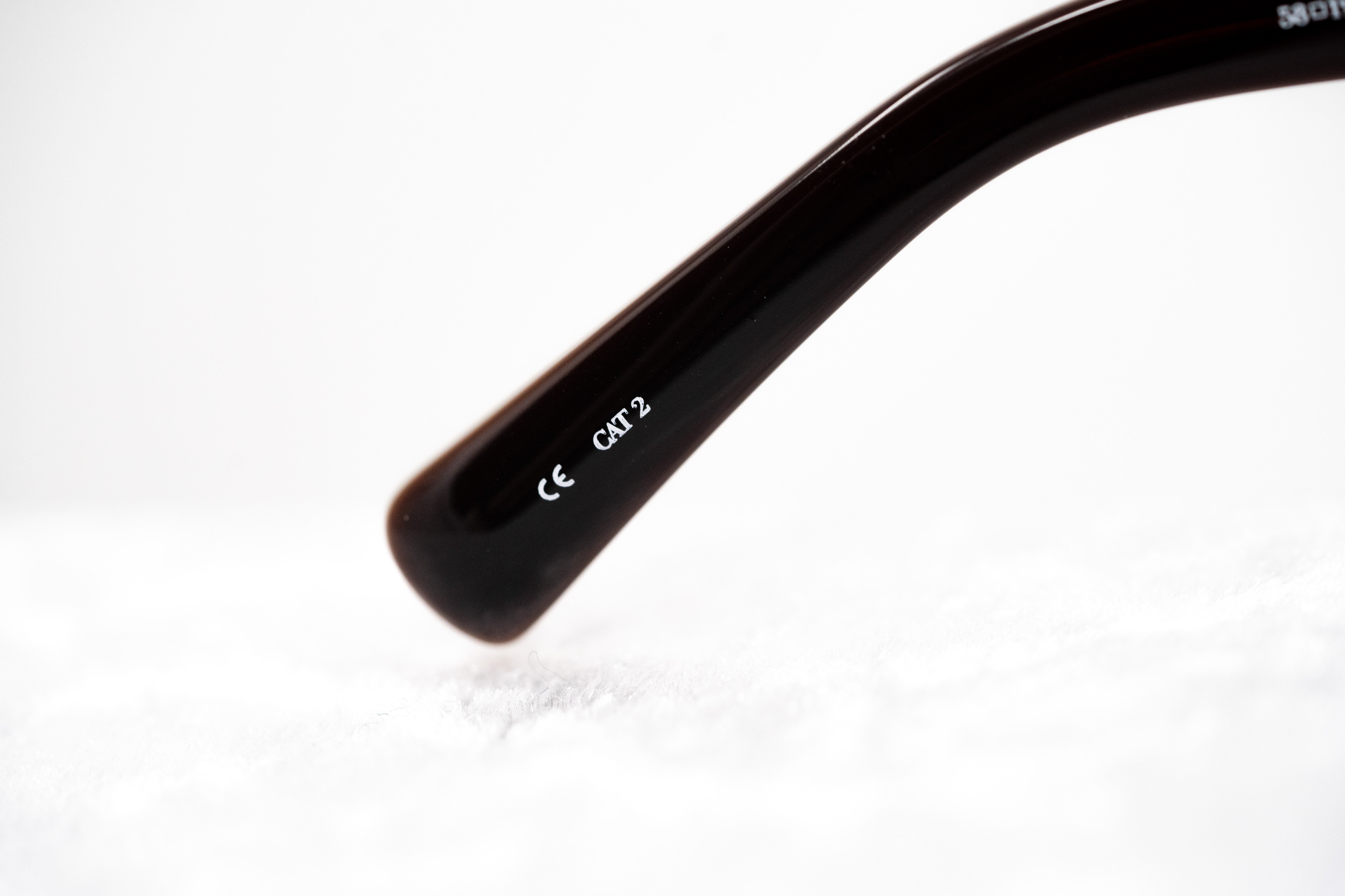 Prabal Gurung Sunglasses Square Dark Horn and Grey-GR8 Sunglasses