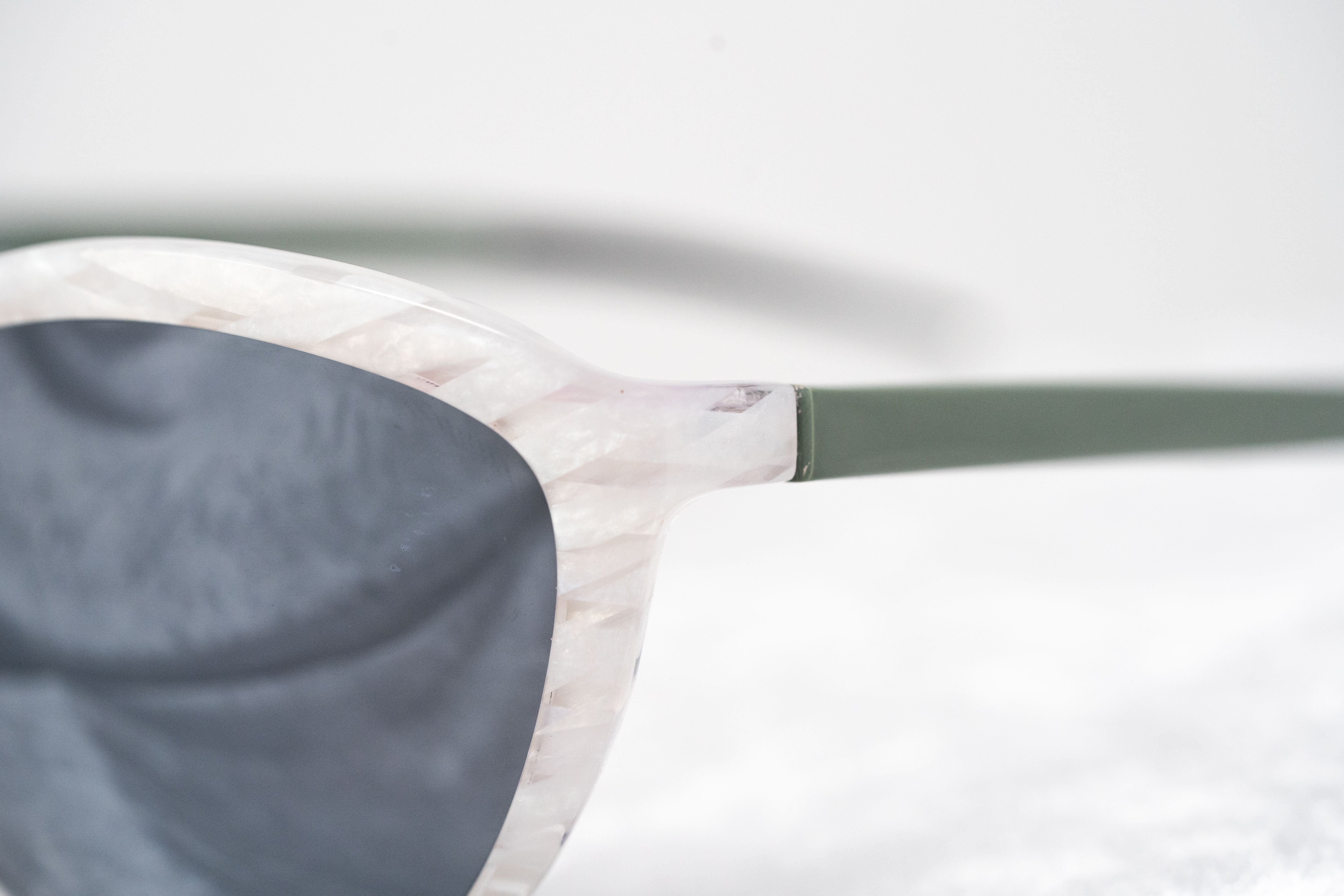 Prabal Gurung Sunglasses Oversized White and Grey-GR8 Sunglasses