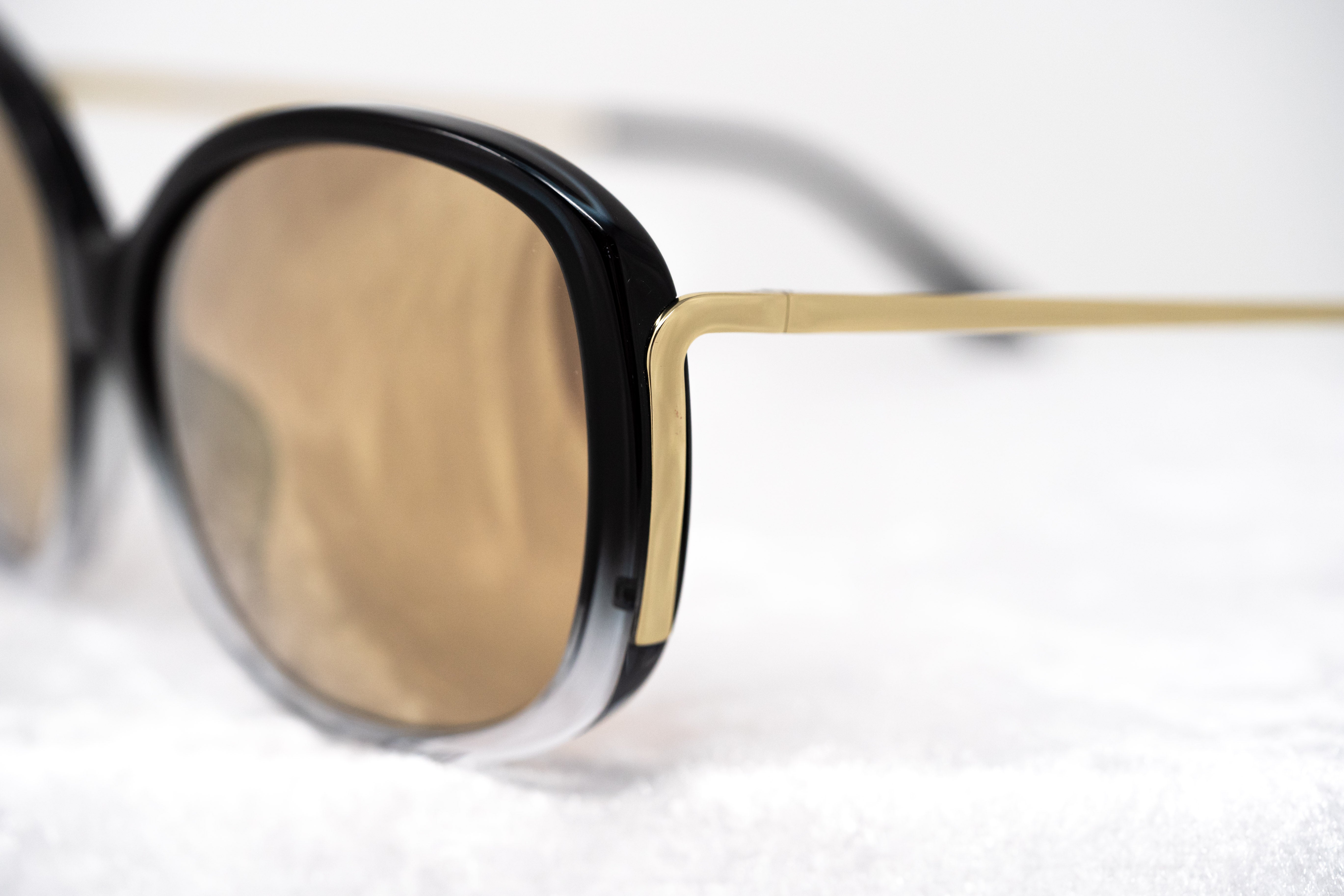 Prabal Gurung Sunglasses Oversized Black and Gold-GR8 Sunglasses