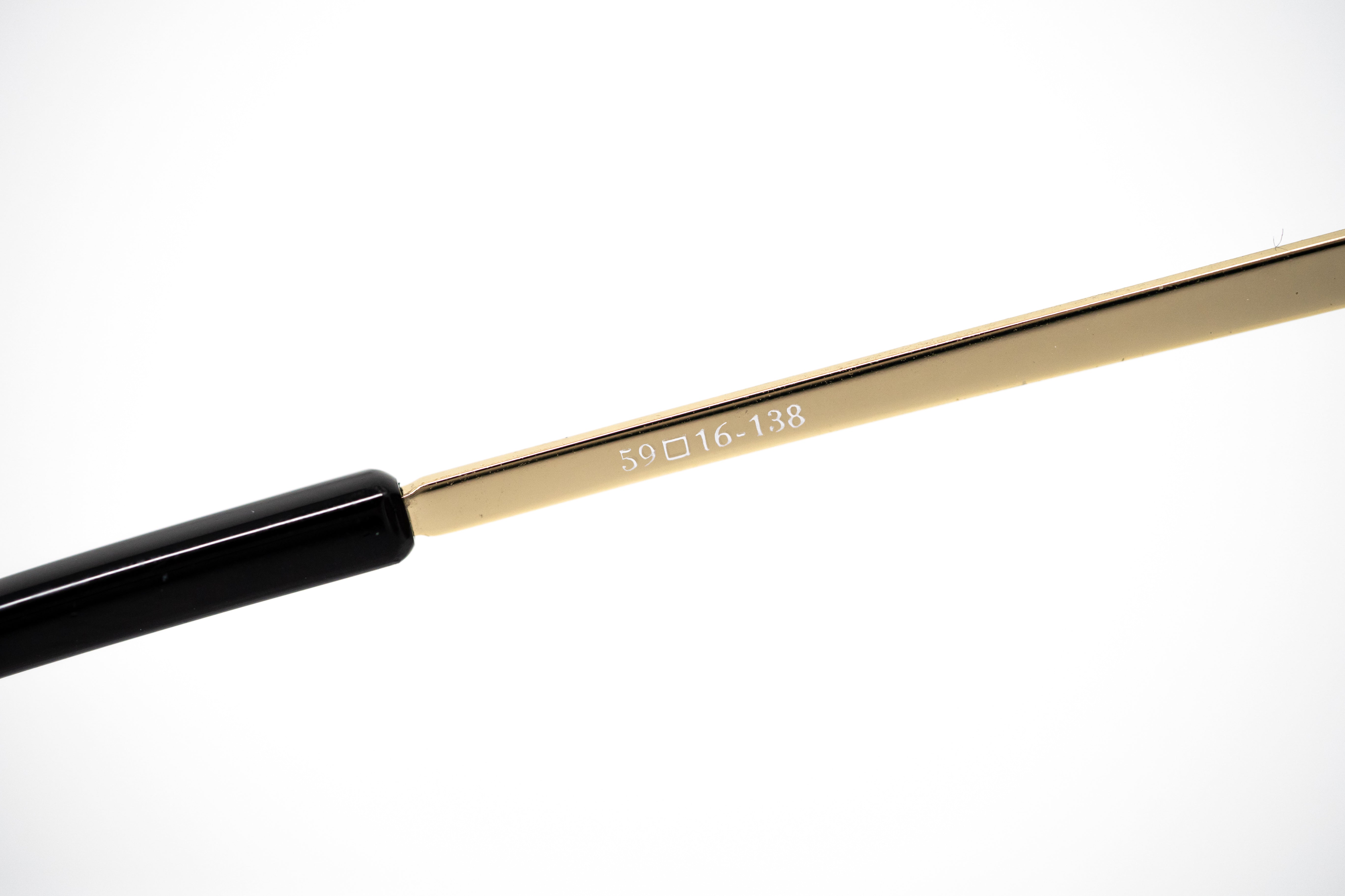 Prabal Gurung Sunglasses Oversized Black and Gold-GR8 Sunglasses