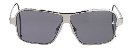 Raf Simons by Linda Farrow - Rectangular Silver and Grey Lenses-GR8 Sunglasses