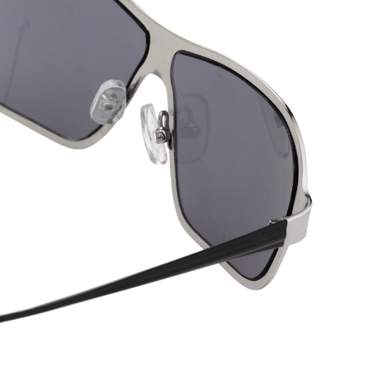 Raf Simons by Linda Farrow - Rectangular Silver and Grey Lenses-GR8 Sunglasses