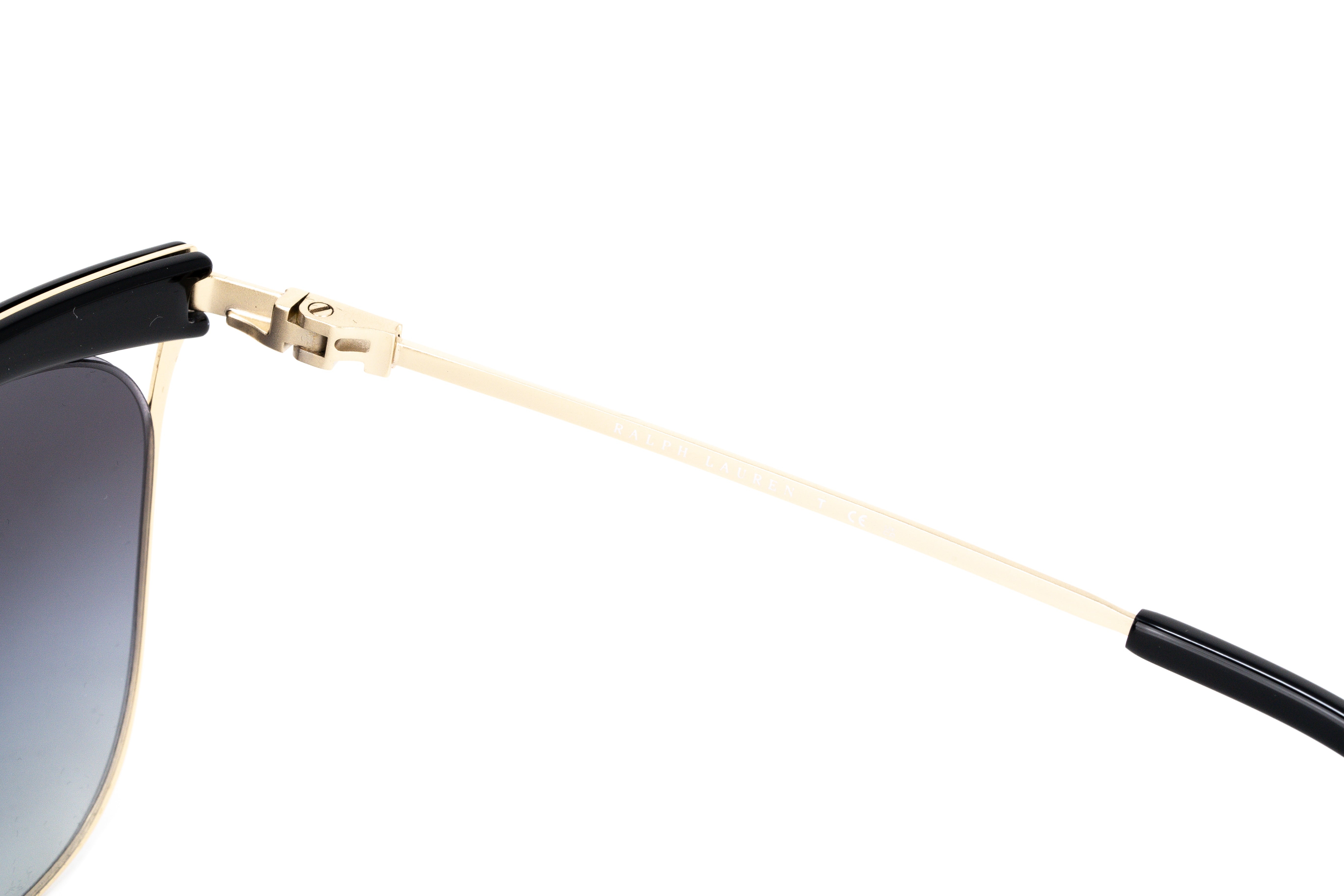 Ralph Lauren Women's Sunglasses Browline Black/Gold RL7061 93528G-GR8 Sunglasses