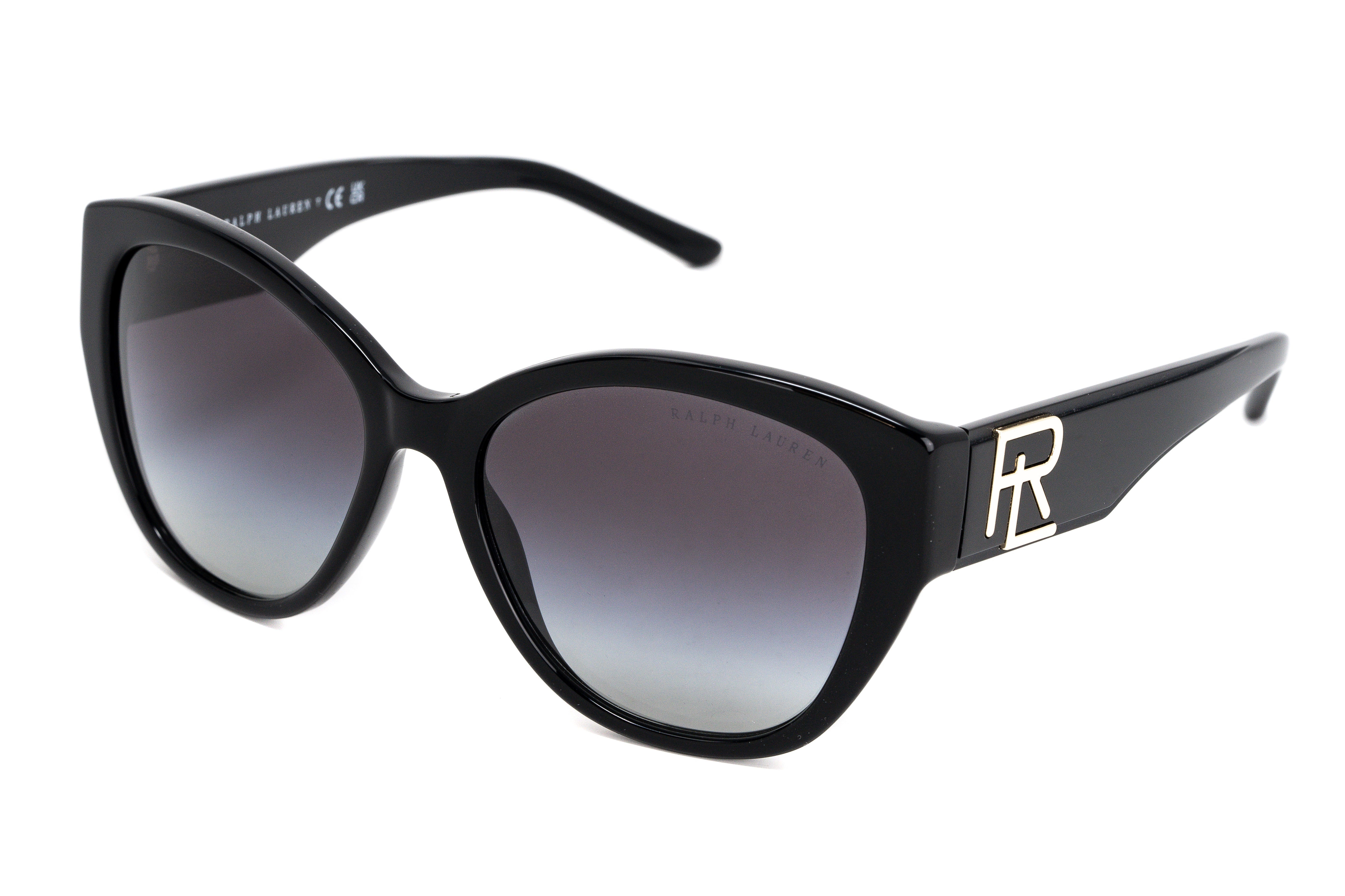 Ralph Lauren Women's Sunglasses Butterfly Black RL8168 50018G-GR8 Sunglasses