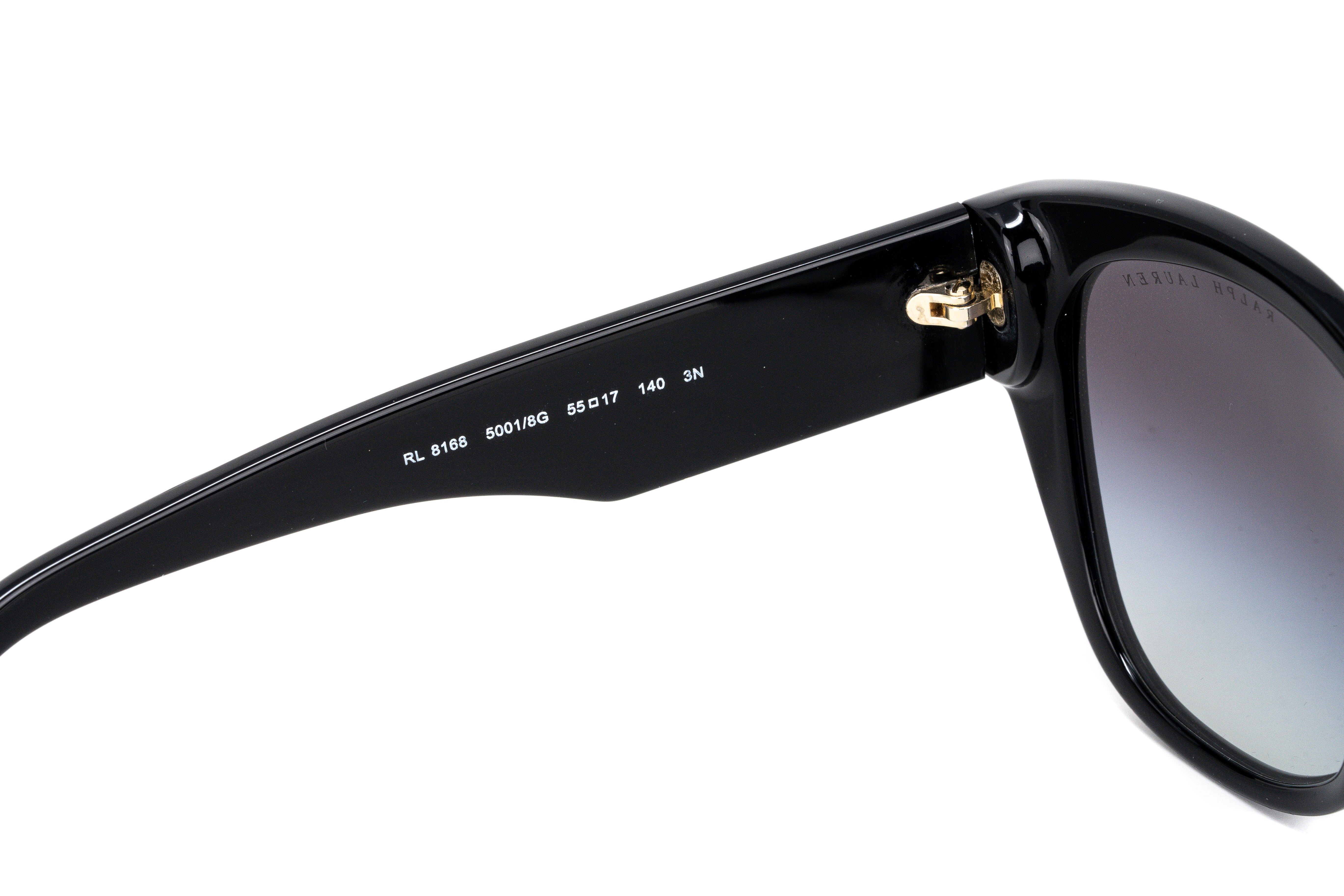 Ralph Lauren Women's Sunglasses Butterfly Black RL8168 50018G-GR8 Sunglasses