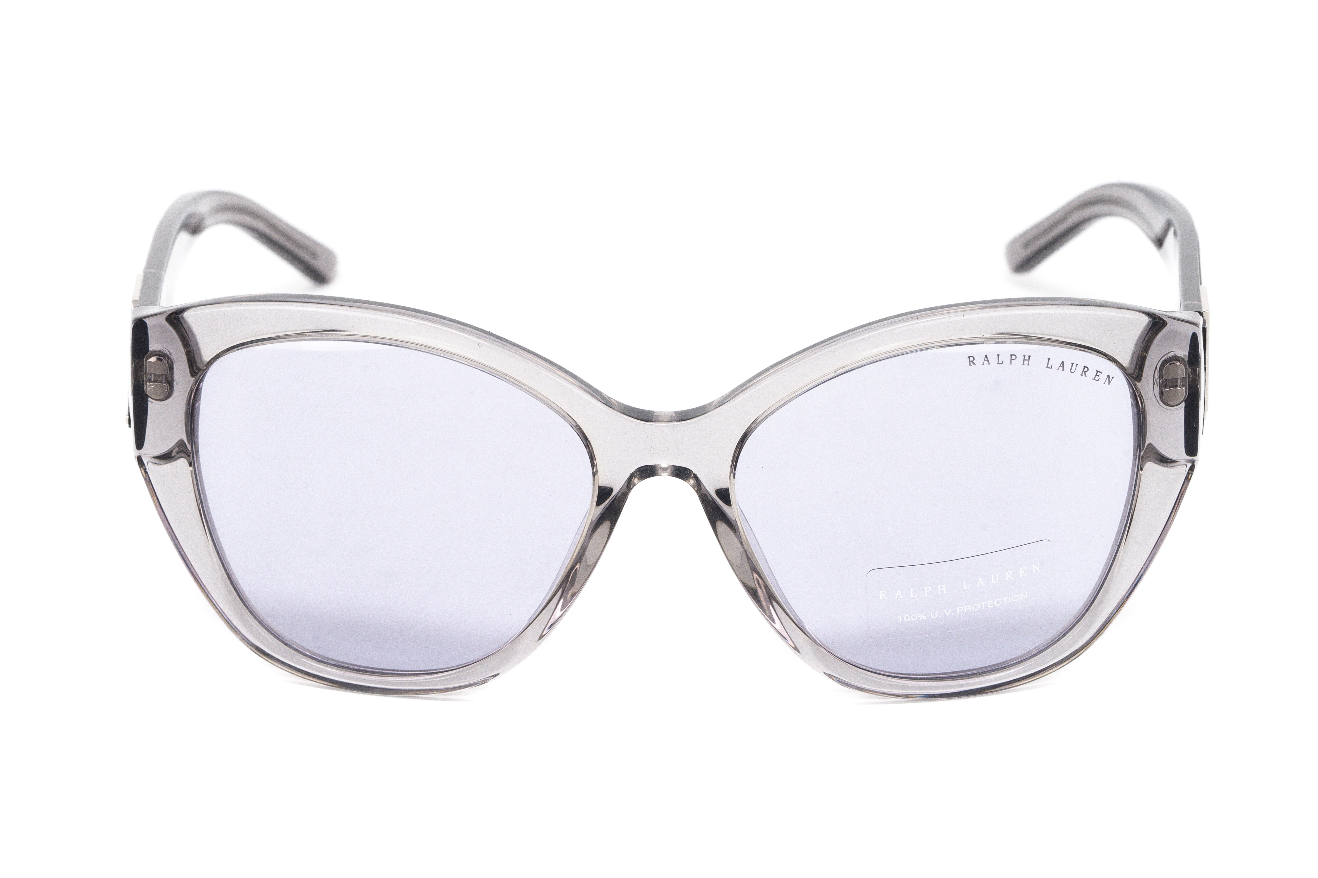 Ralph Lauren Women's Sunglasses Butterfly Clear/Grey RL8168 57041A-GR8 Sunglasses