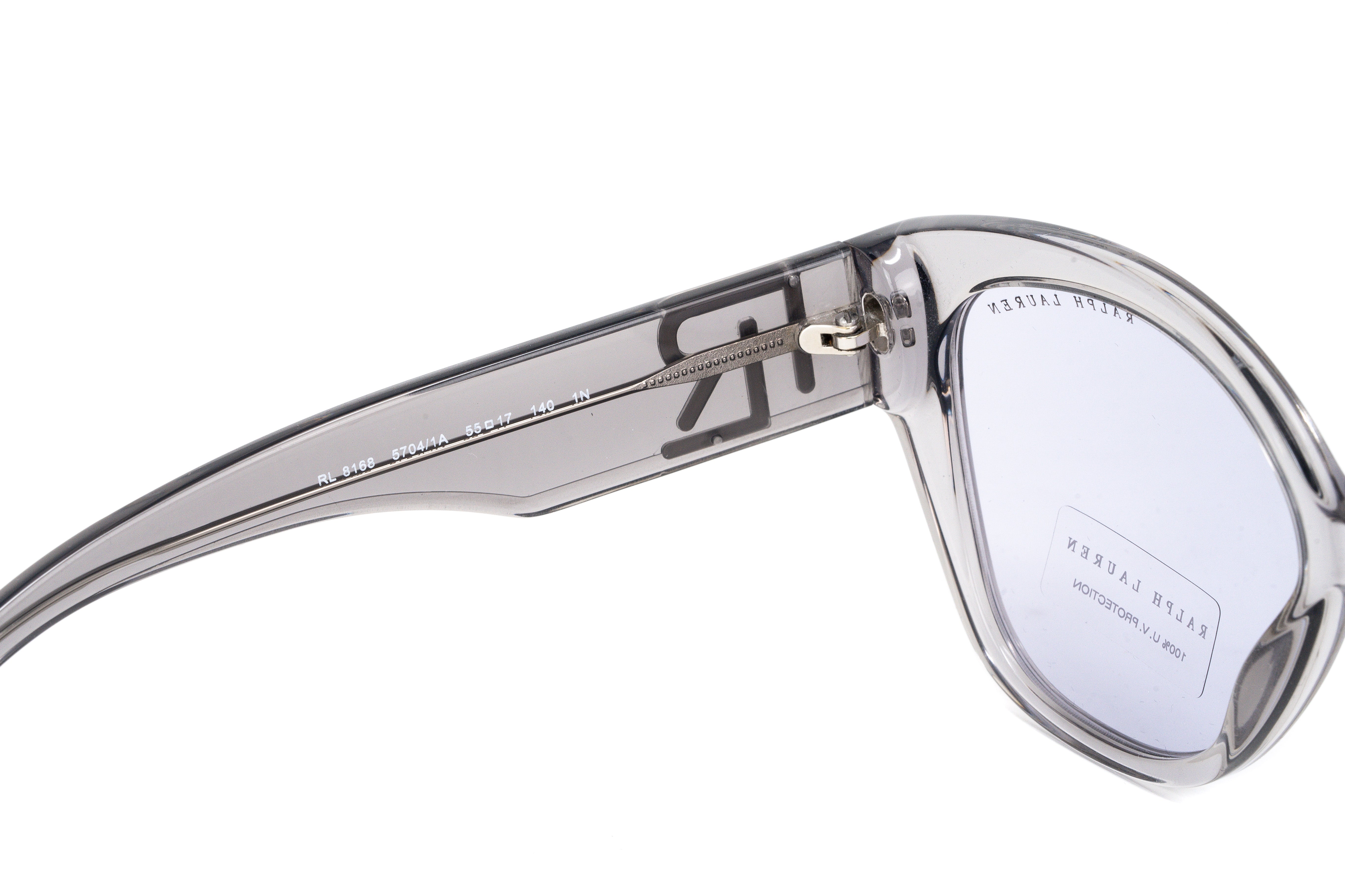 Ralph Lauren Women's Sunglasses Butterfly Clear/Grey RL8168 57041A-GR8 Sunglasses