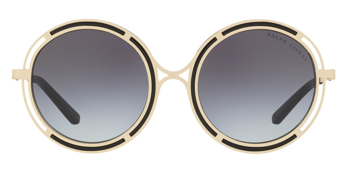 Ralph Lauren Women's Sunglasses Oversized Round Gold/Grey RL7060 93498G-GR8 Sunglasses