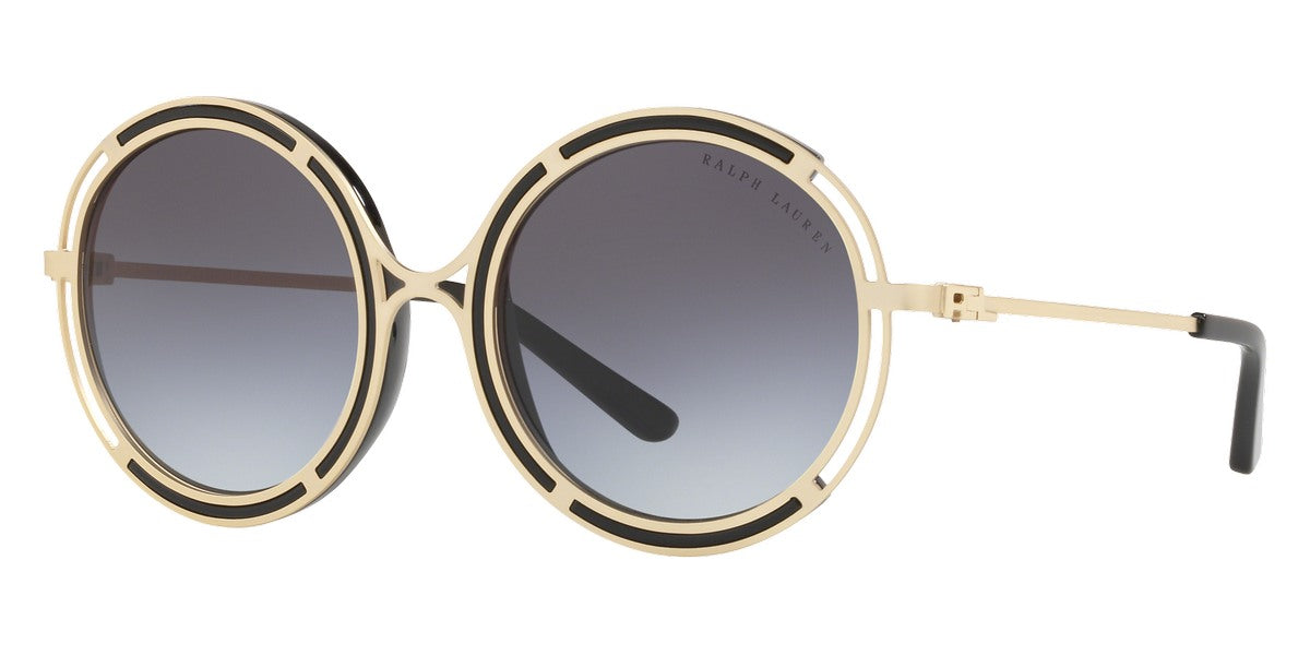 Ralph Lauren Women's Sunglasses Oversized Round Gold/Grey RL7060 93498G-GR8 Sunglasses