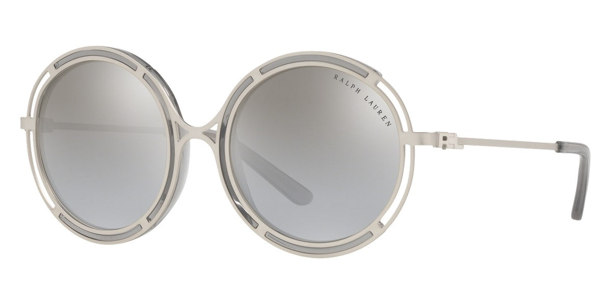 Ralph Lauren Women's Sunglasses Oversized Round Silver RL7060 93516V-GR8 Sunglasses