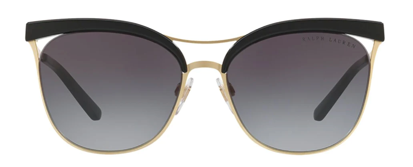 Ralph Lauren Women's Sunglasses Browline Black/Gold RL7061 93528G-GR8 Sunglasses