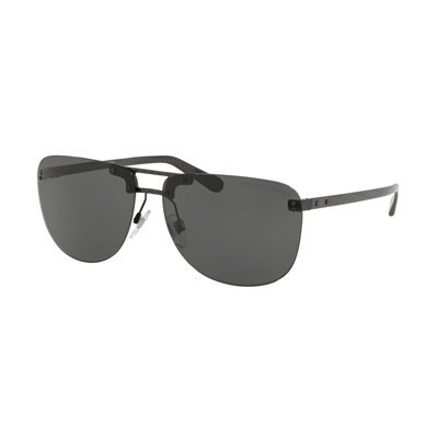 Ralph Lauren Men's Sunglasses Rimless Browline Black RL7062 570587-GR8 Sunglasses