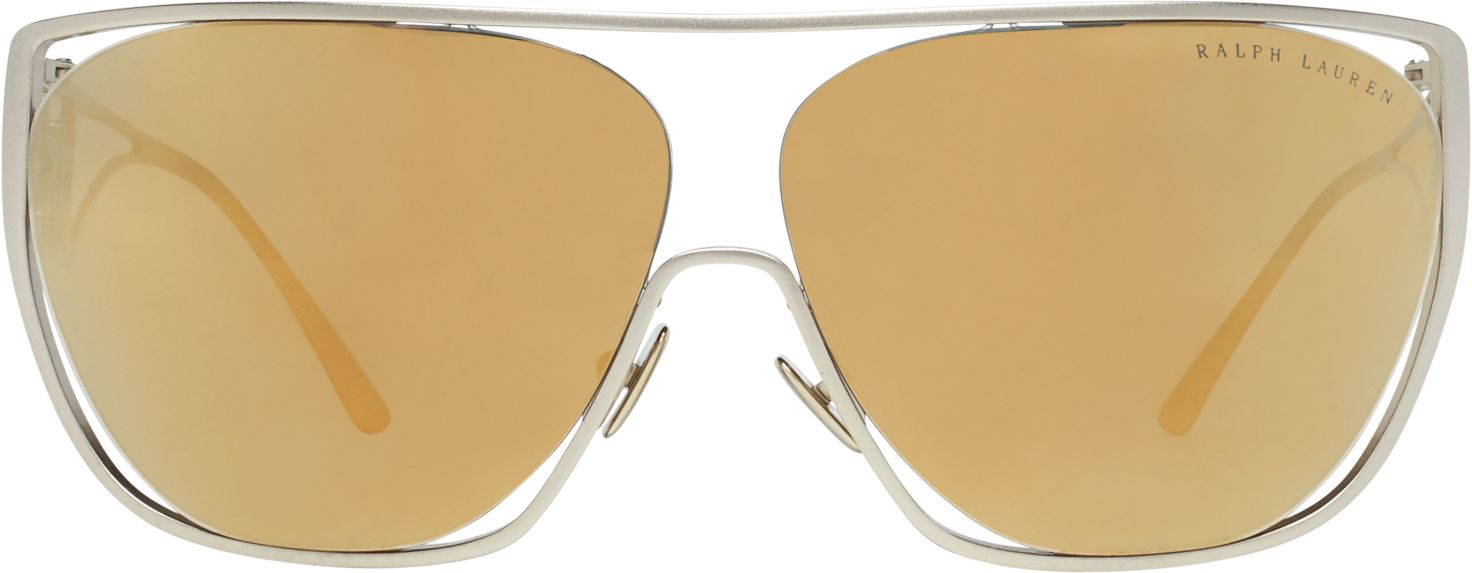 Ralph Lauren Women's Sunglasses Shield Gold RL7063 91167P-GR8 Sunglasses