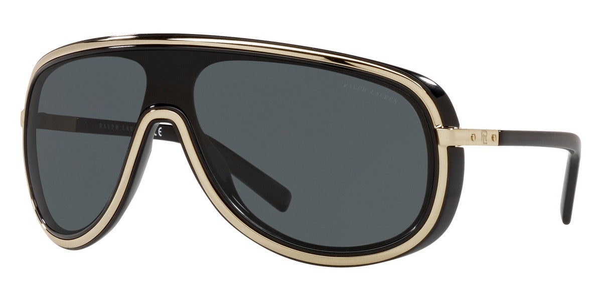 Ralph Lauren Men's Sunglasses Shield Black/Gold RL7069 900487-GR8 Sunglasses