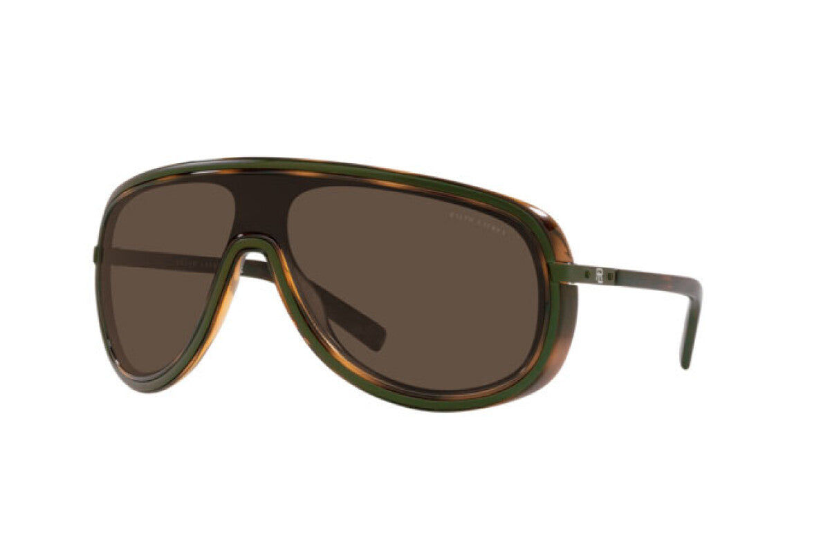 Ralph Lauren Men's Sunglasses Shield Tortoise/Green RL7069 900573-GR8 Sunglasses