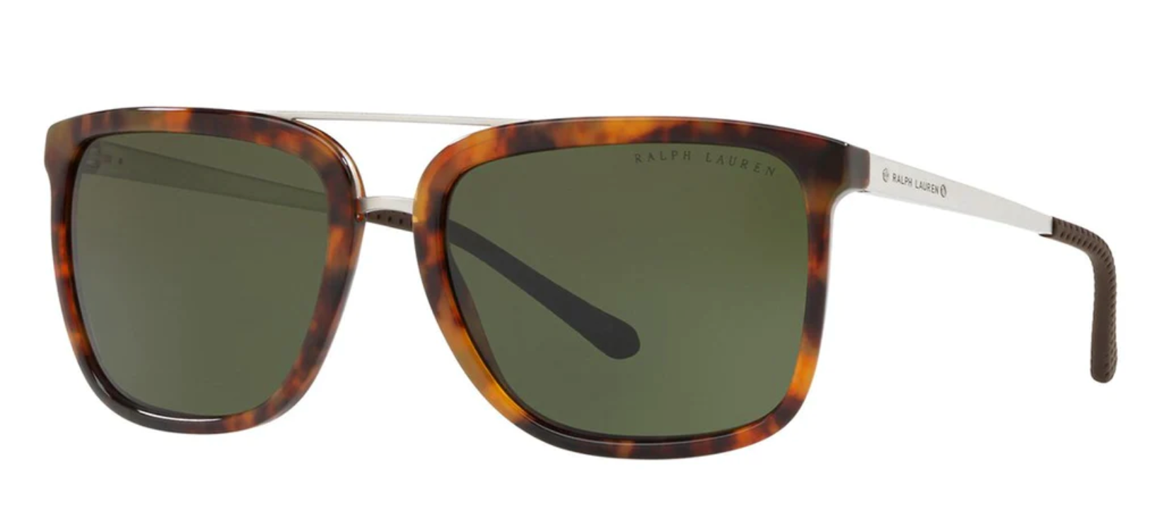 Ralph Lauren Women's Sunglasses Browline Tortoise/Green RL8164 501771-GR8 Sunglasses