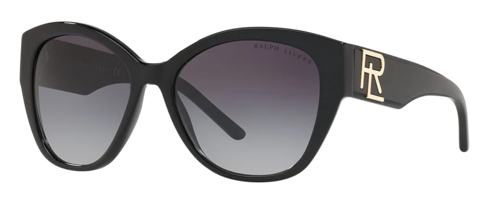 Ralph Lauren Women's Sunglasses Butterfly Black RL8168 50018G-GR8 Sunglasses