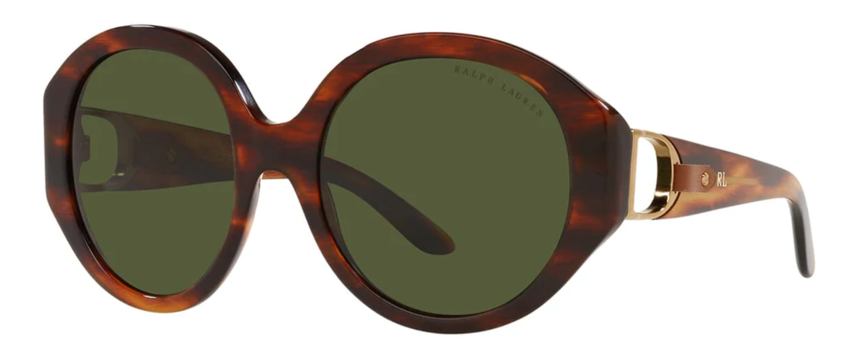 Ralph Lauren Women's Sunglasses Oversized Round Tortoise RL8188 Q500771-GR8 Sunglasses