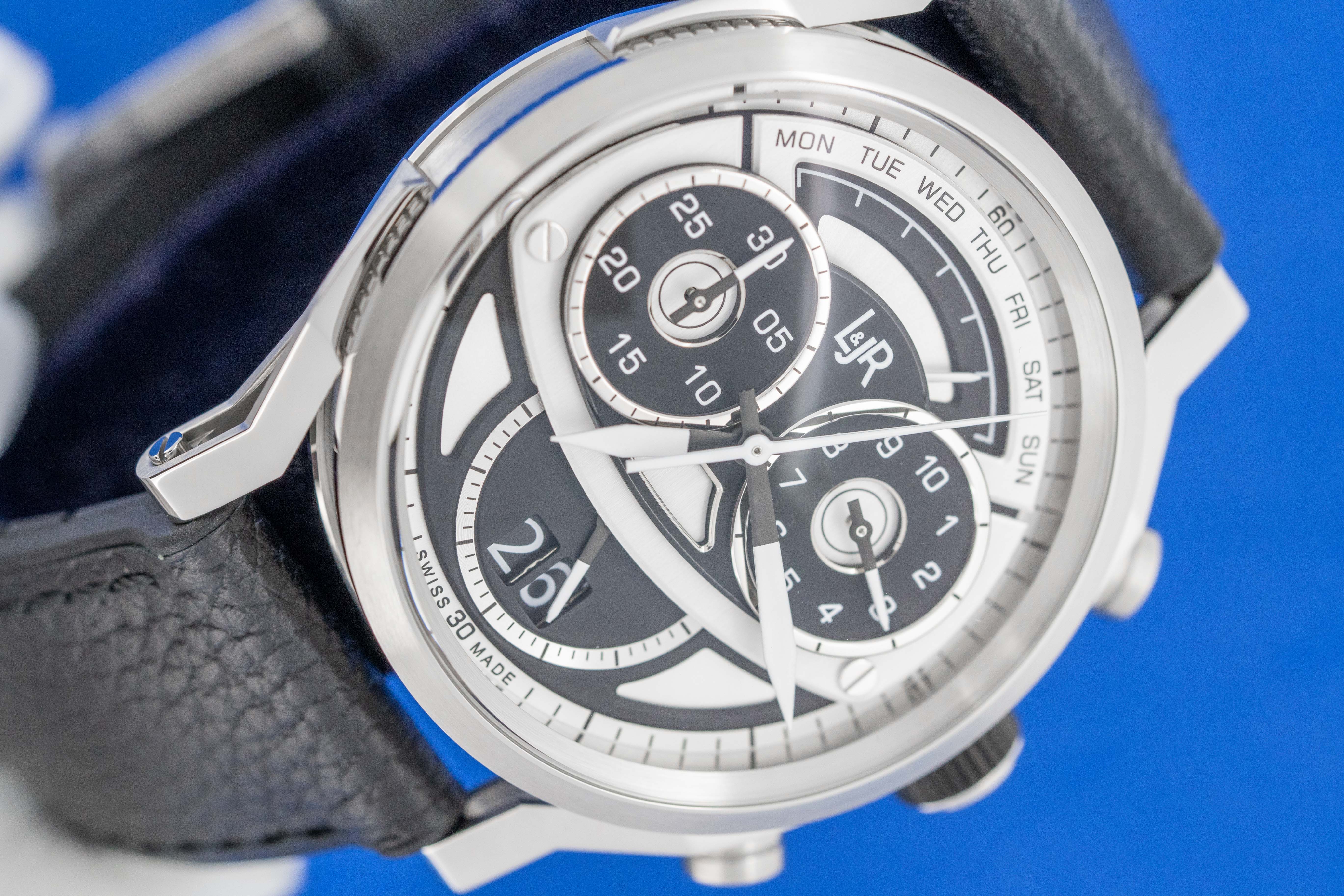 L&JR Men's Chronograph Day and Date Steel 2 Tone - S1503-GR8 Sunglasses