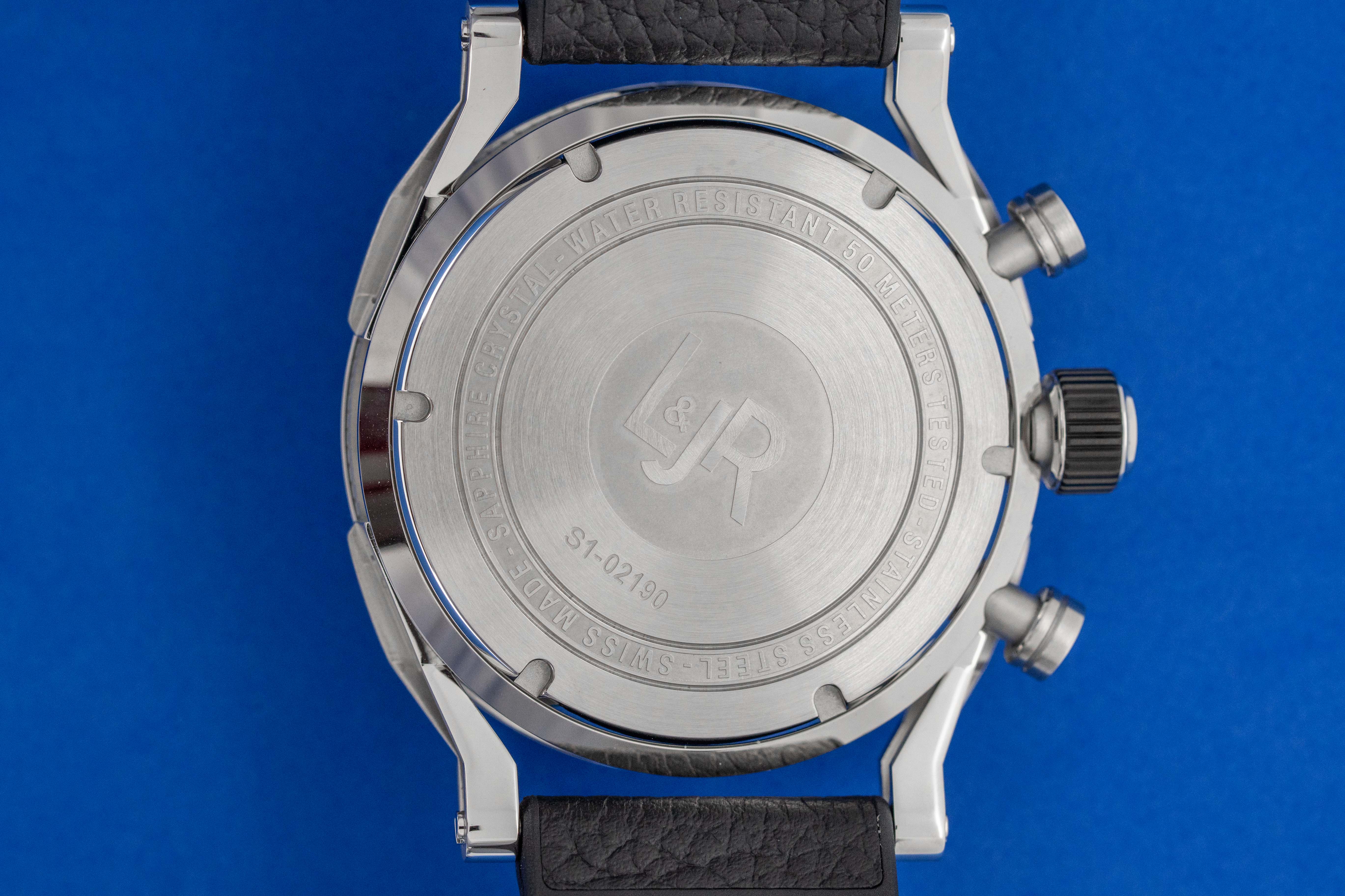 L&JR Men's Chronograph Day and Date Steel 2 Tone - S1503-GR8 Sunglasses