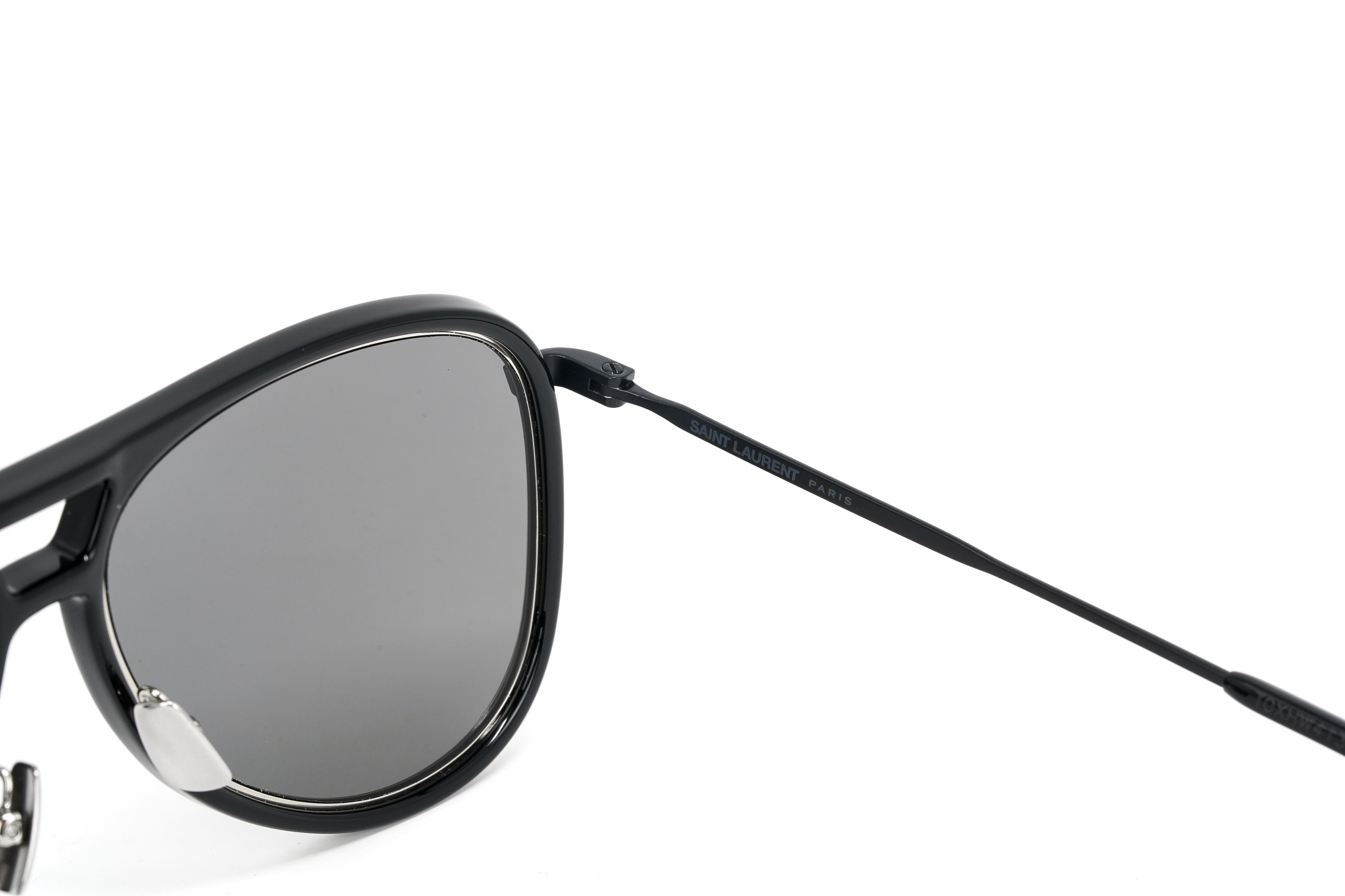 Saint Laurent Unisex Sunglasses Pilot Black CLASSIC 11 RIM-002 56-GR8 Sunglasses