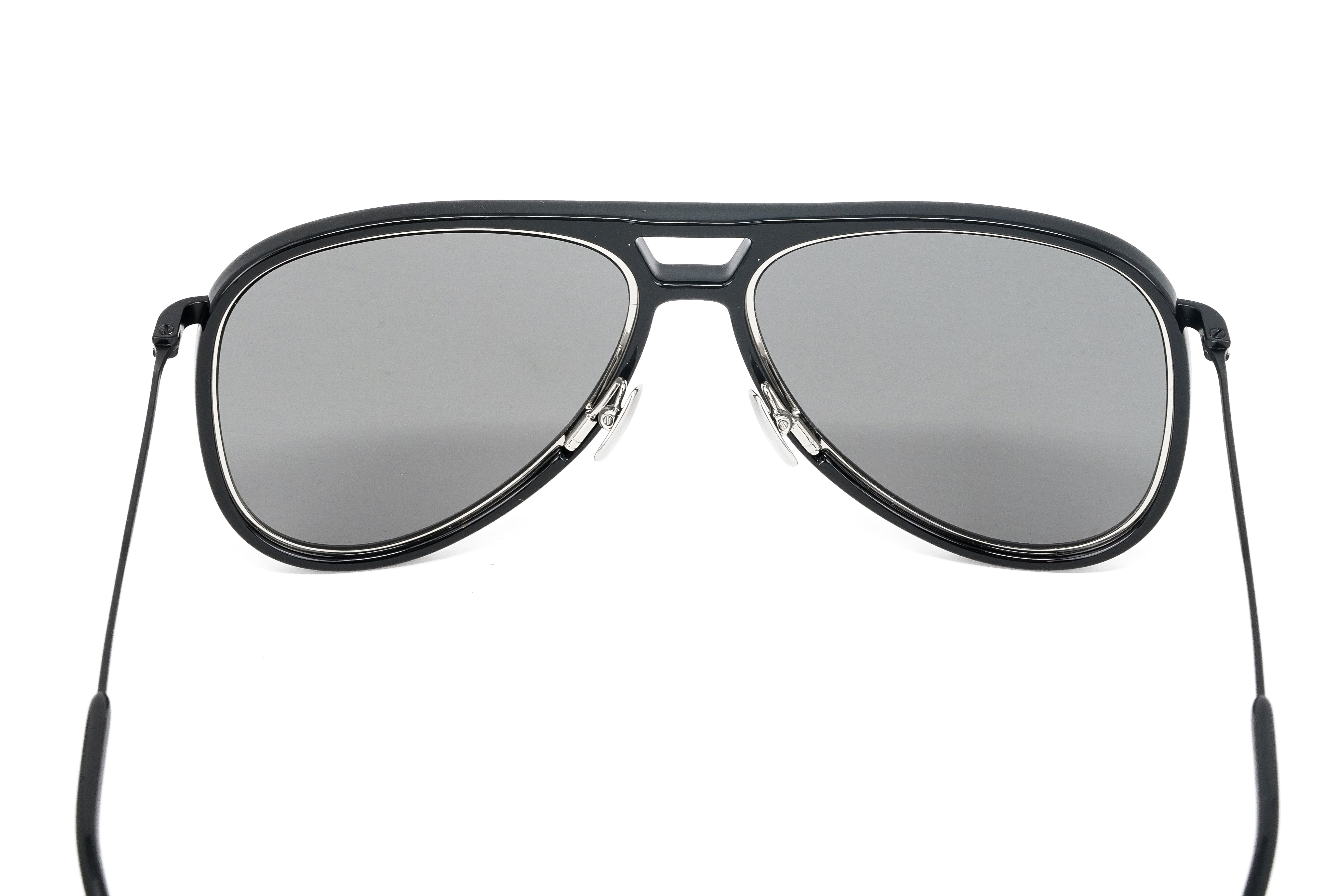 Saint Laurent Unisex Sunglasses Pilot Black CLASSIC 11 RIM-002 56-GR8 Sunglasses