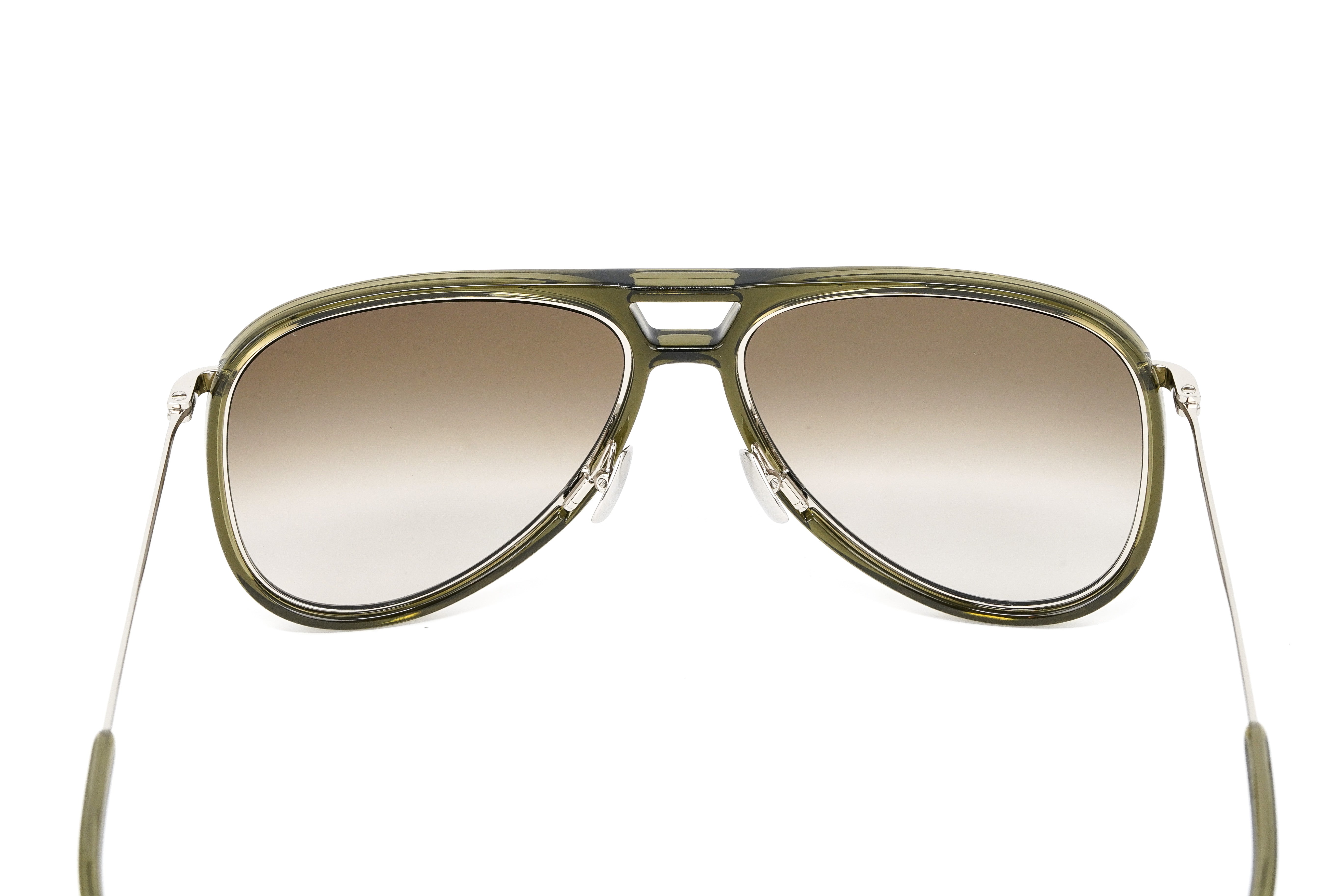 Saint Laurent Unisex Sunglasses Pilot Khaki CLASSIC 11 RIM-005 56-GR8 Sunglasses