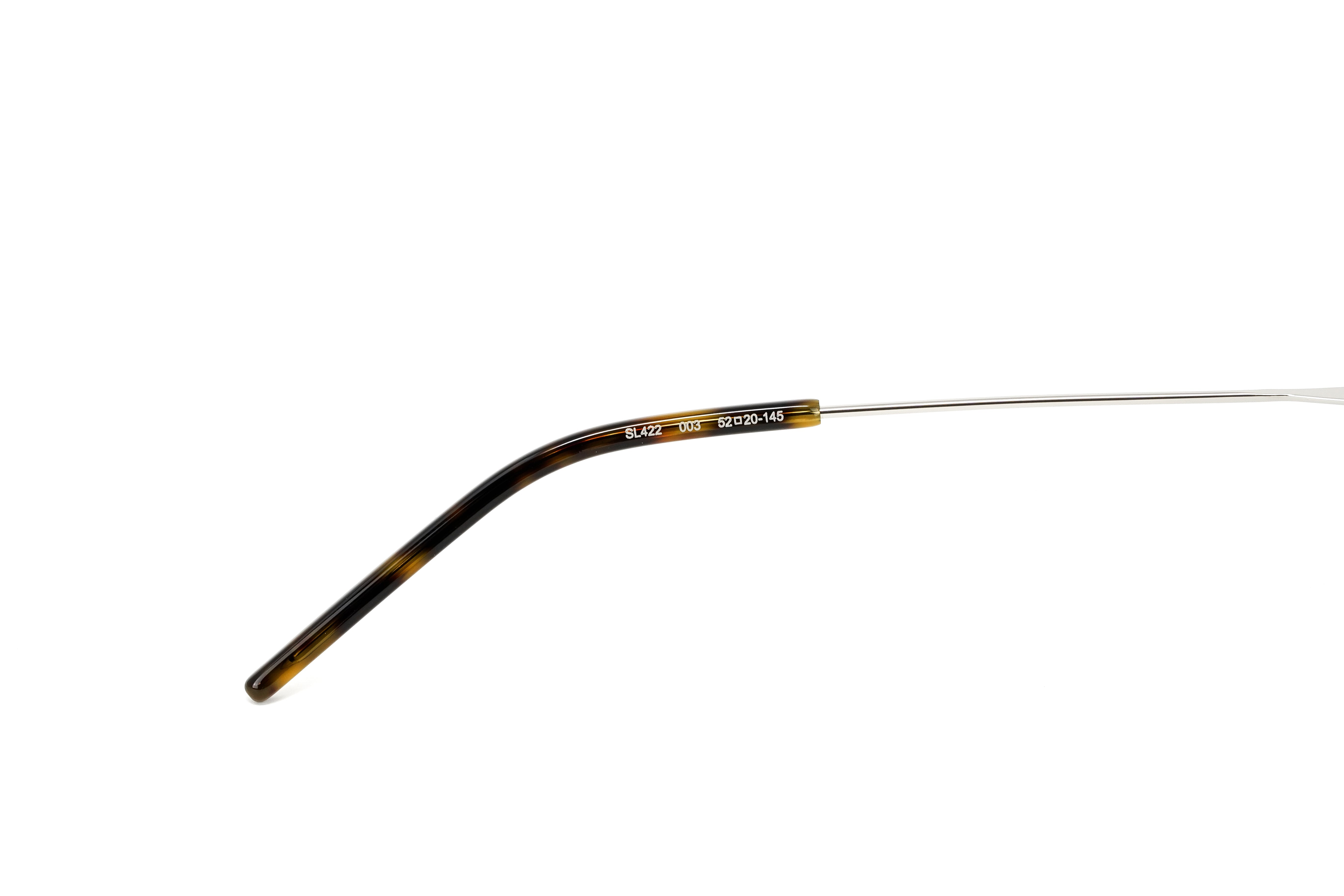 Saint Laurent Men's Sunglasses Irregular Rimless Silver/Grey SL 422-003 52-GR8 Sunglasses