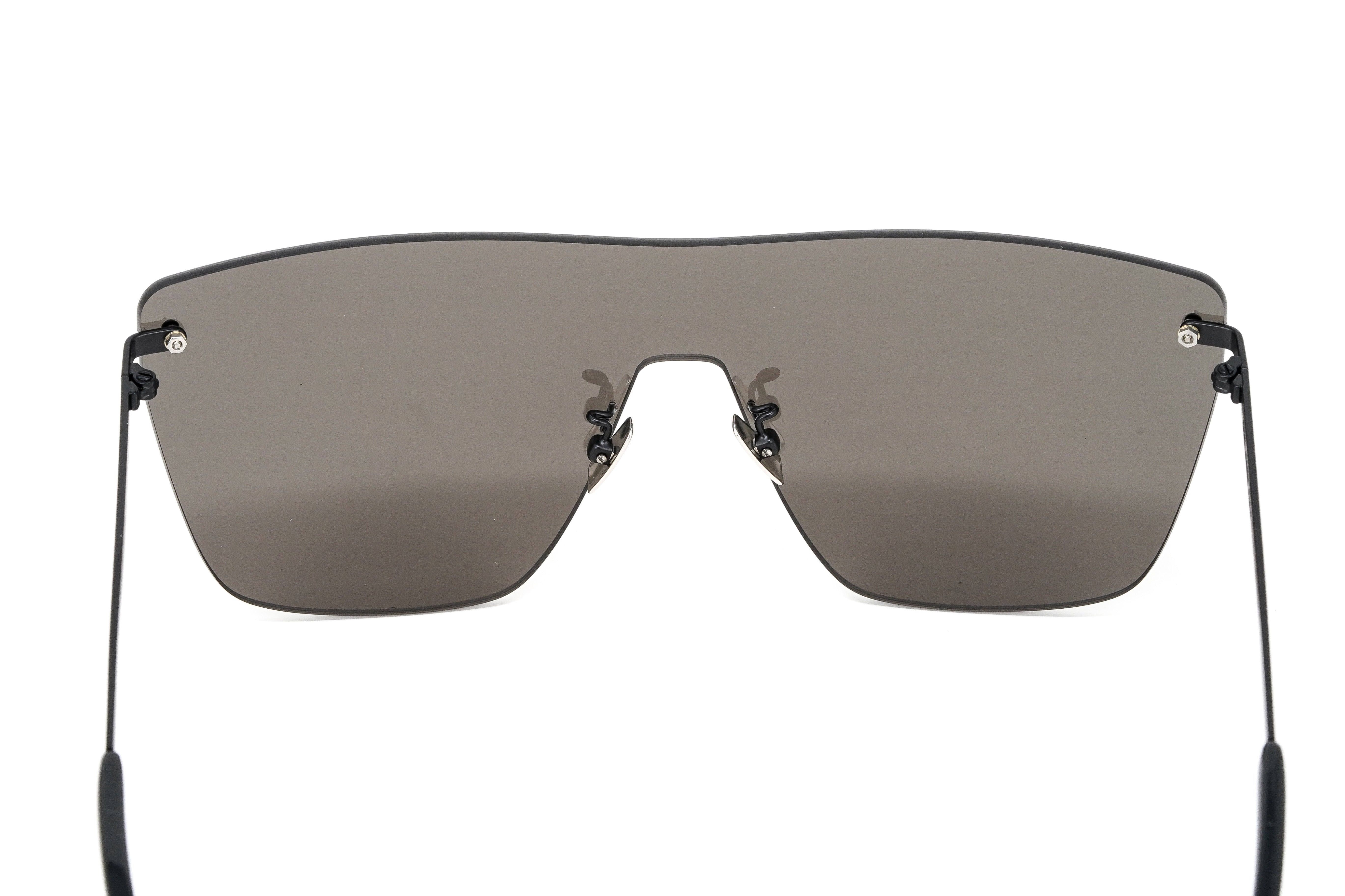 Saint Laurent Unisex Sunglasses Rimless Black SL 463 MASK-002 99-GR8 Sunglasses