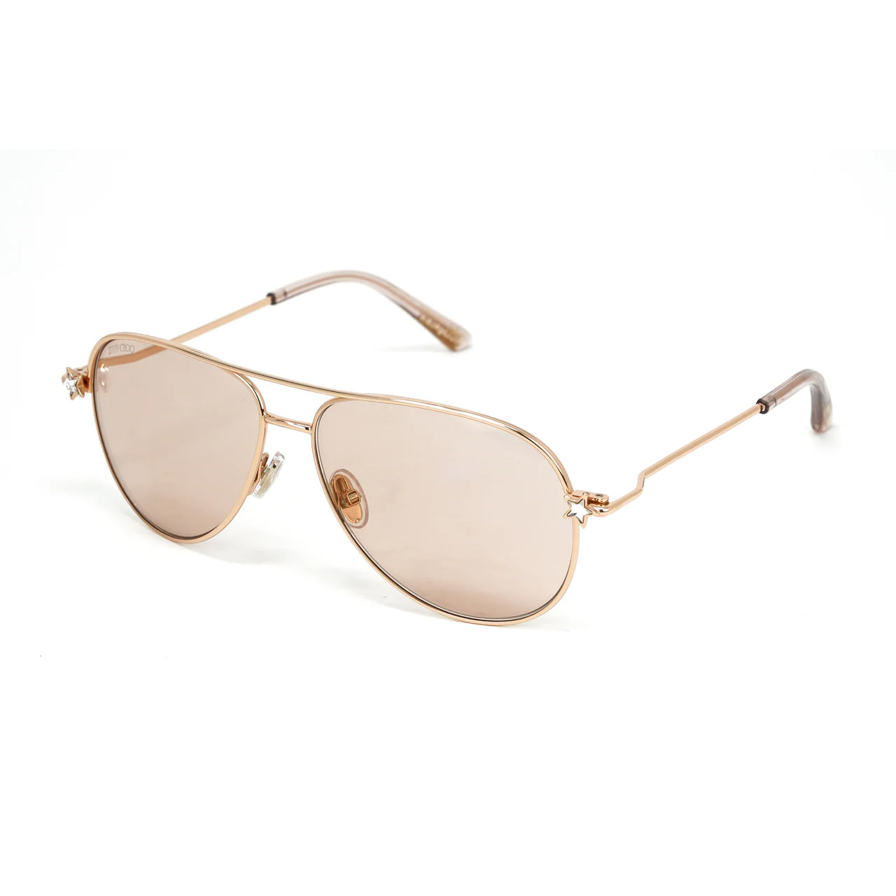 Jimmy Choo Women's Sunglasses Pilot Pink/Rose Gold SANSA/S DDB-GR8 Sunglasses