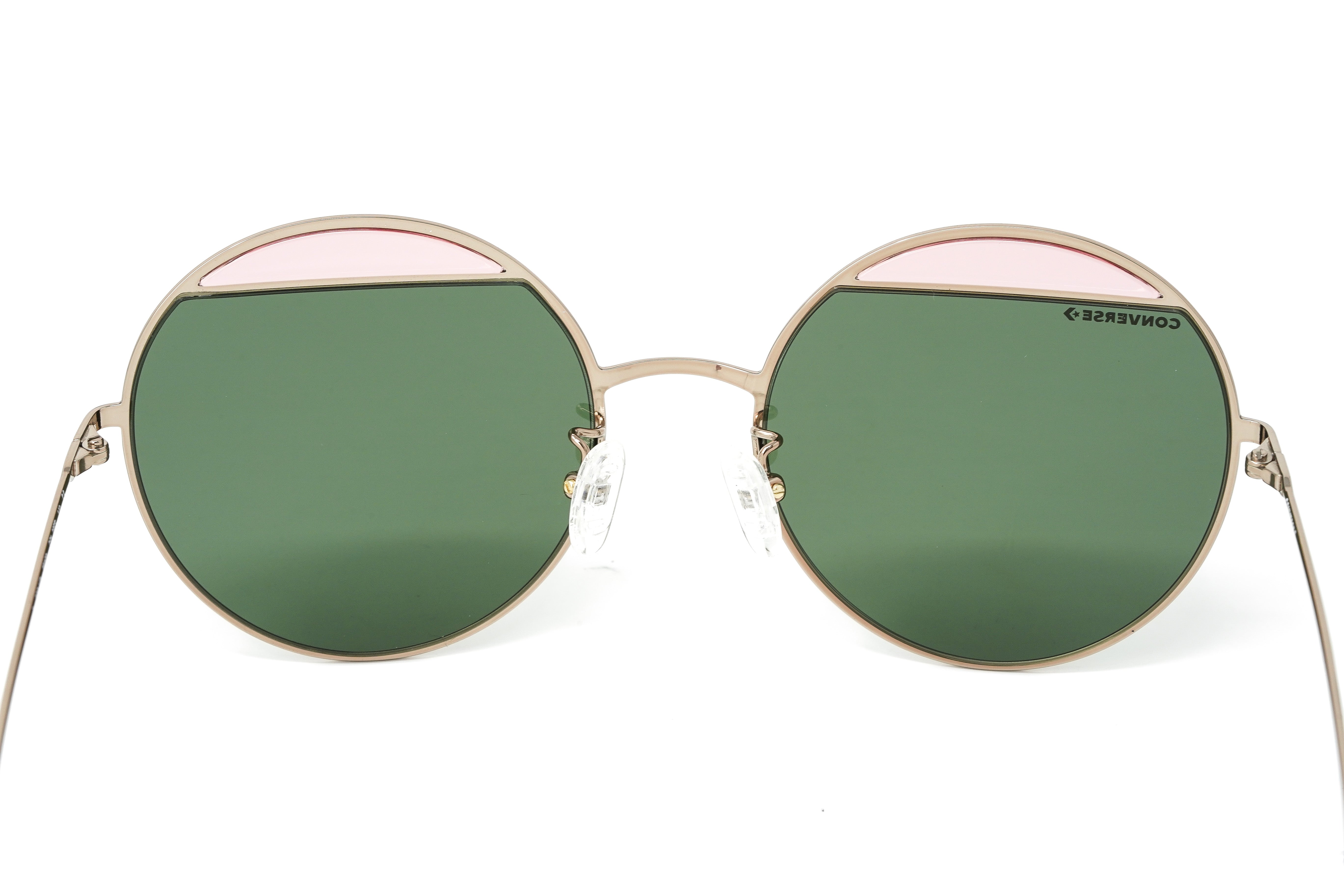 Converse Women's Sunglasses Round Bronze and Green Lenses SCO147 08FE-GR8 Sunglasses