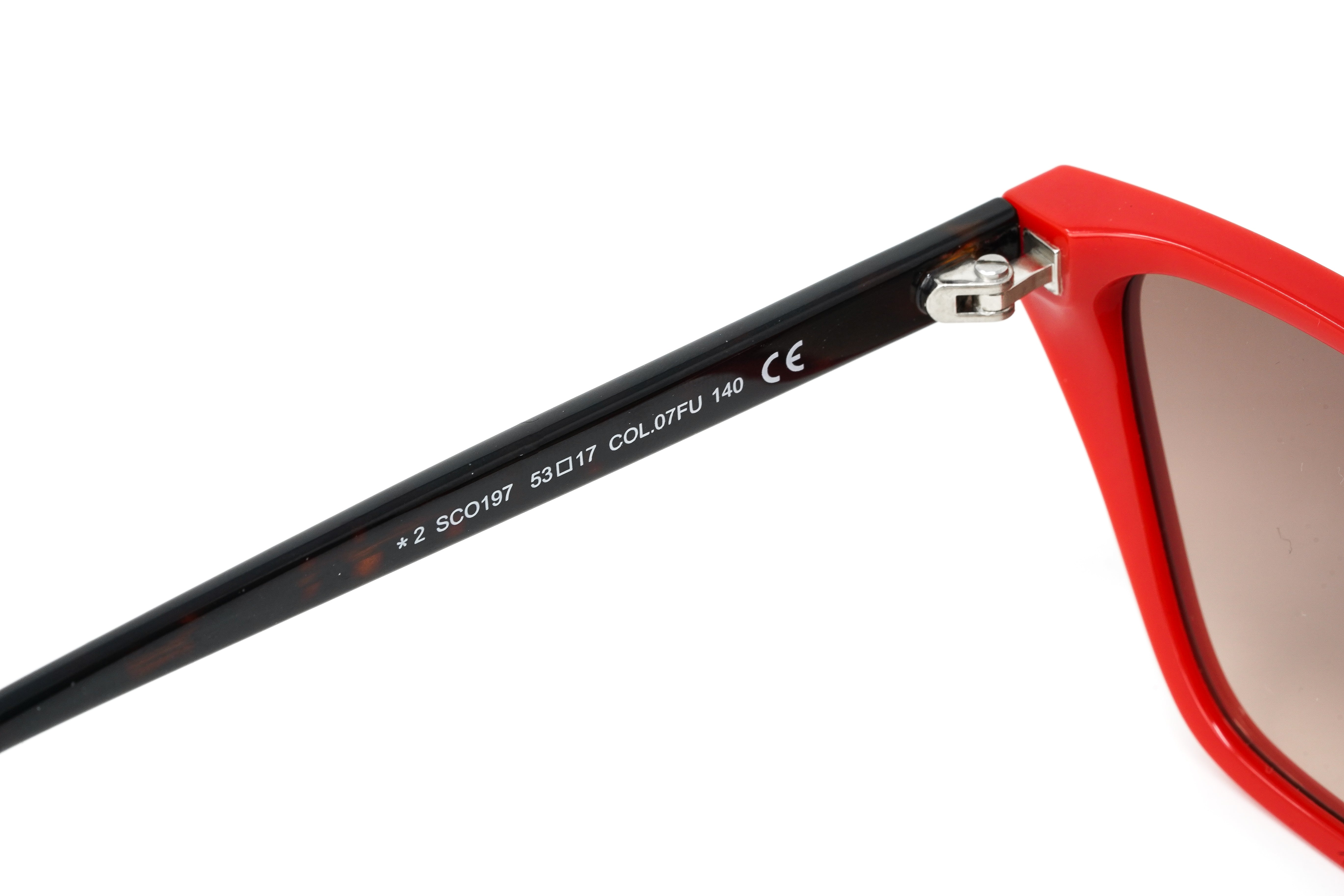 Converse Women's Sunglasses Cat Eye Red SCO197 07FU-GR8 Sunglasses