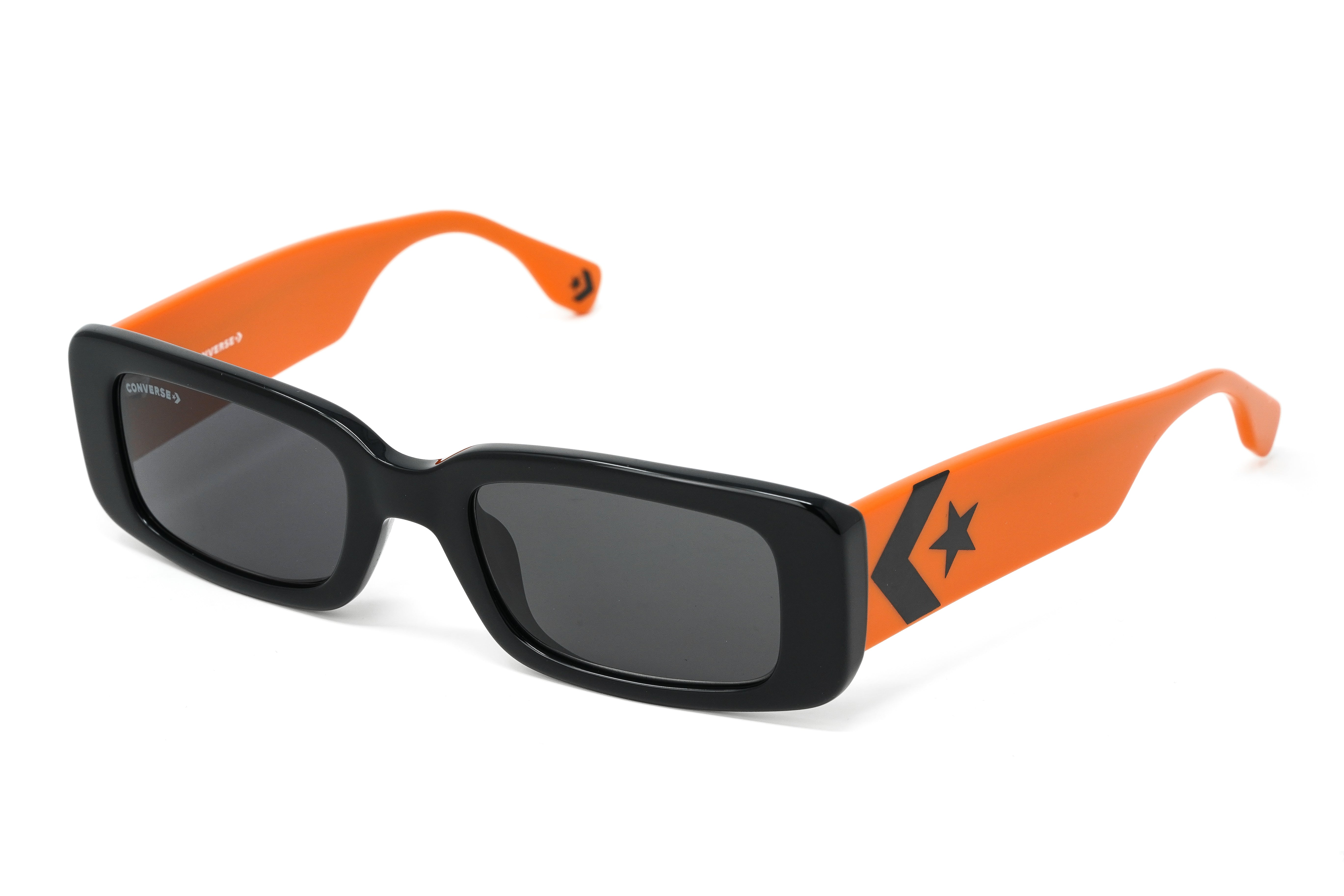 Converse Unisex Sunglasses Rectangle Orange and Black SCO228 700Y-GR8 Sunglasses