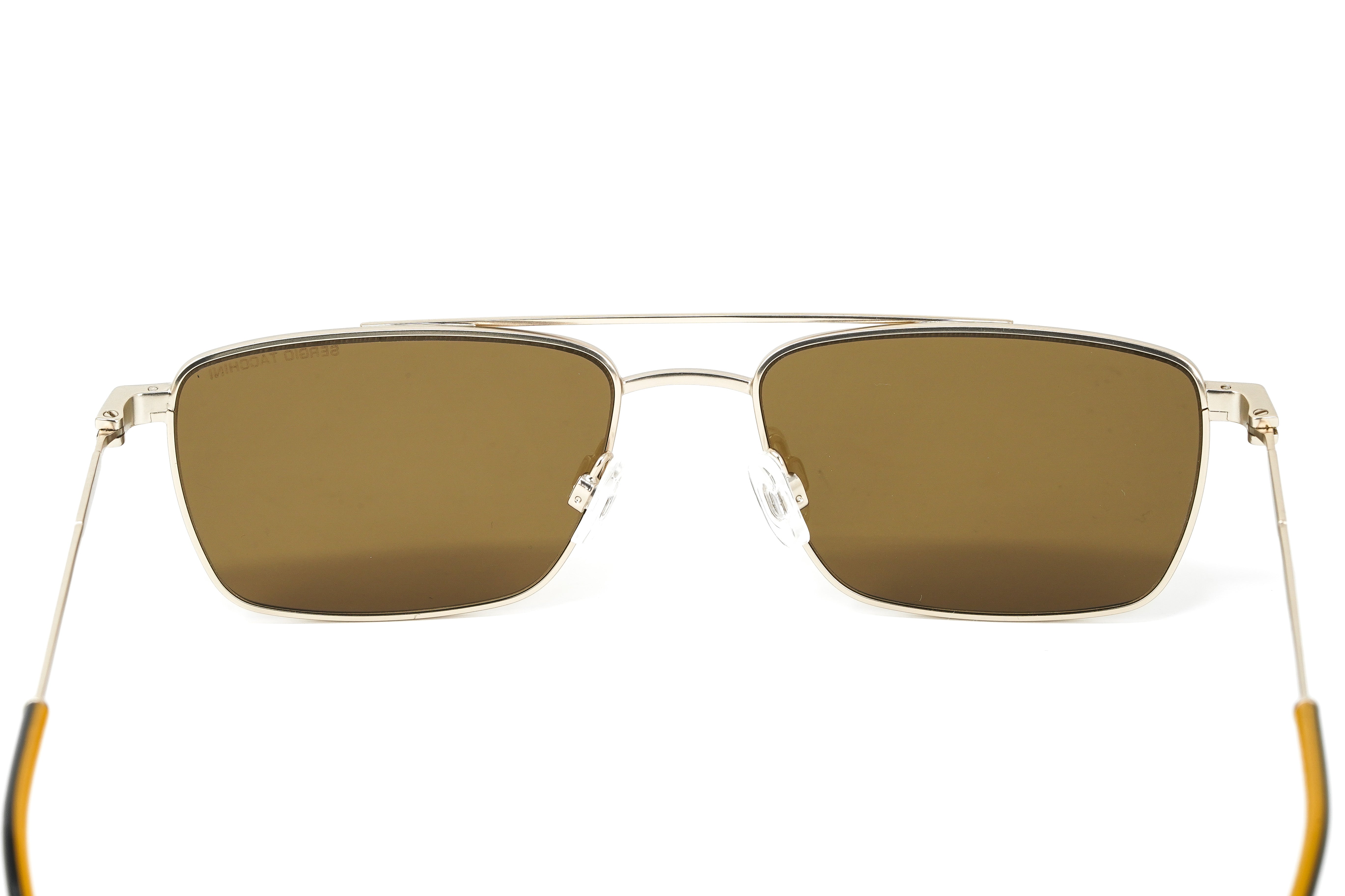 Sergio Tacchini Men's Rectangular Gold Metal ST7001 496-GR8 Sunglasses