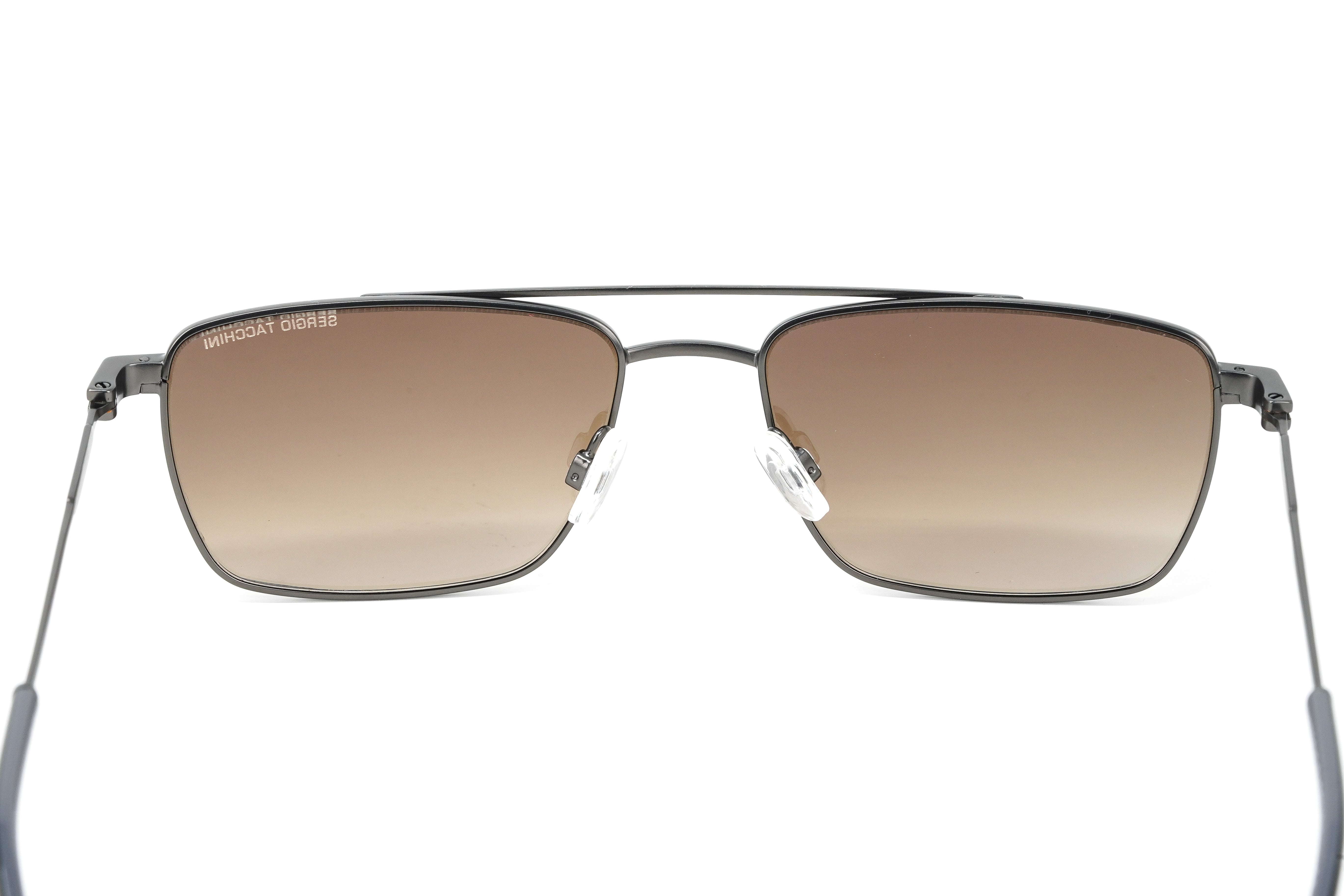 Sergio Tacchini Men's Rectangular Gunmetal Grey ST7001 950-GR8 Sunglasses