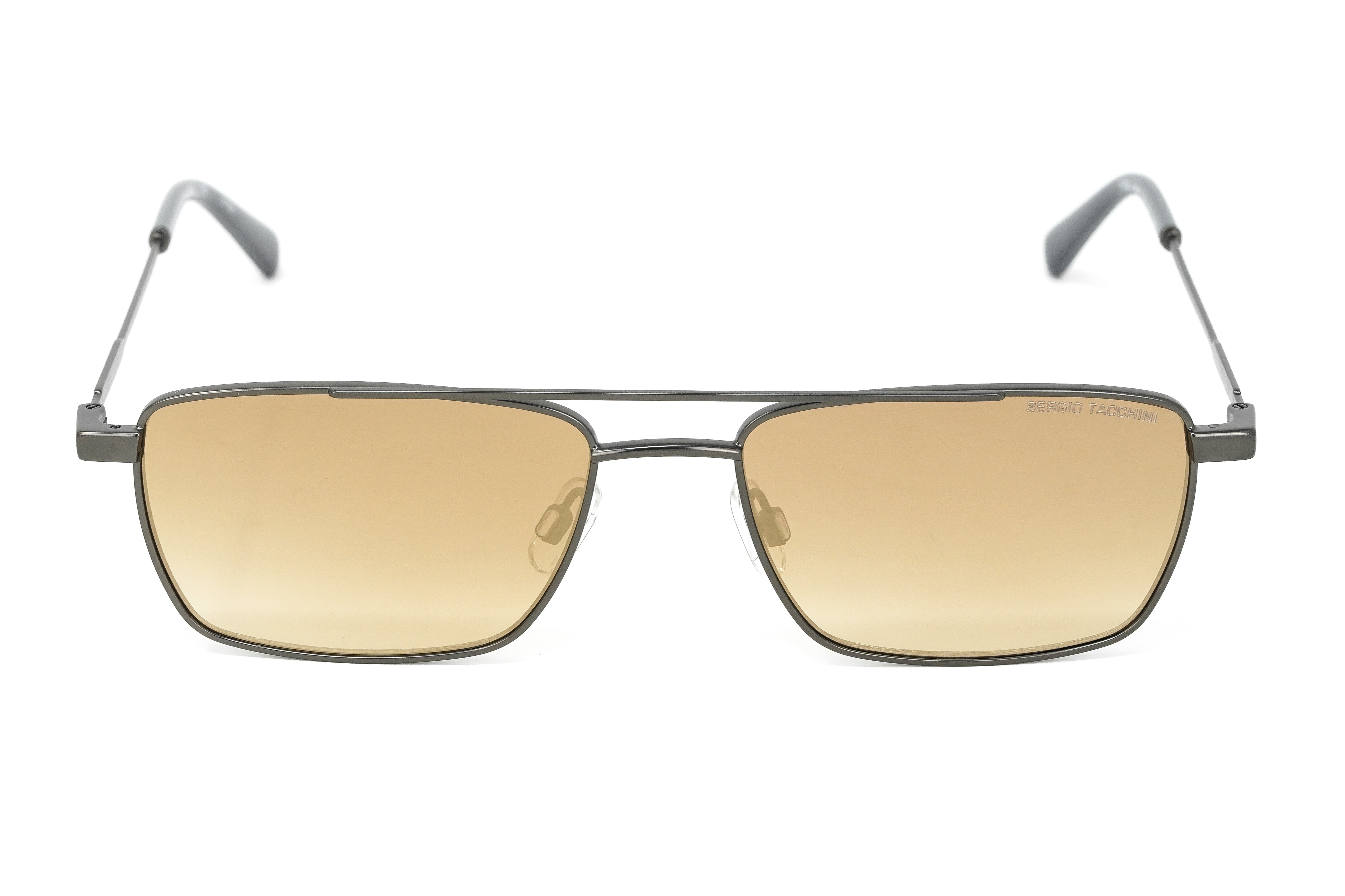 Sergio Tacchini Men's Rectangular Gunmetal Grey ST7001 950-GR8 Sunglasses