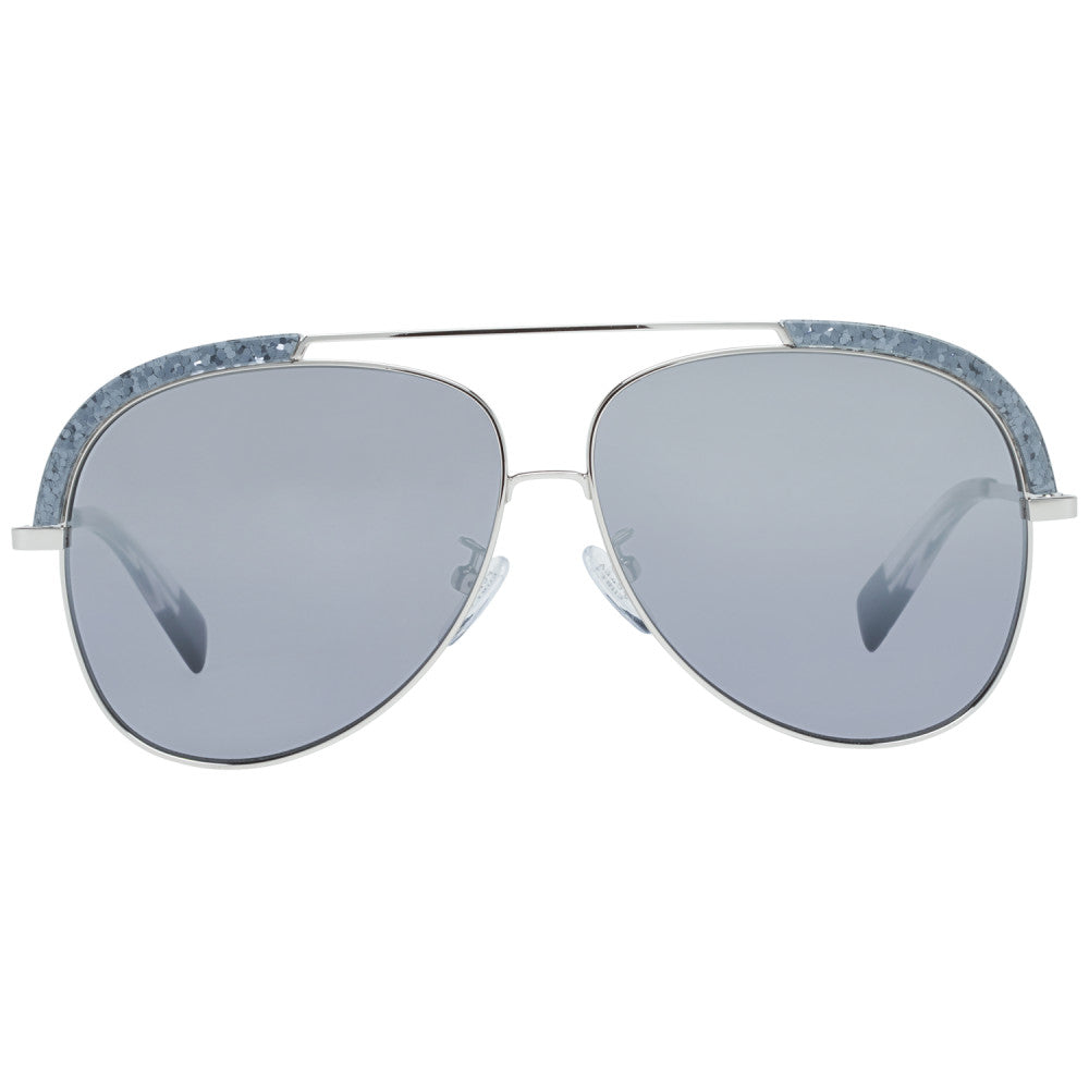 Furla Women's Sunglasses Pilot Silver/Blue SFU284 579X-GR8 Sunglasses
