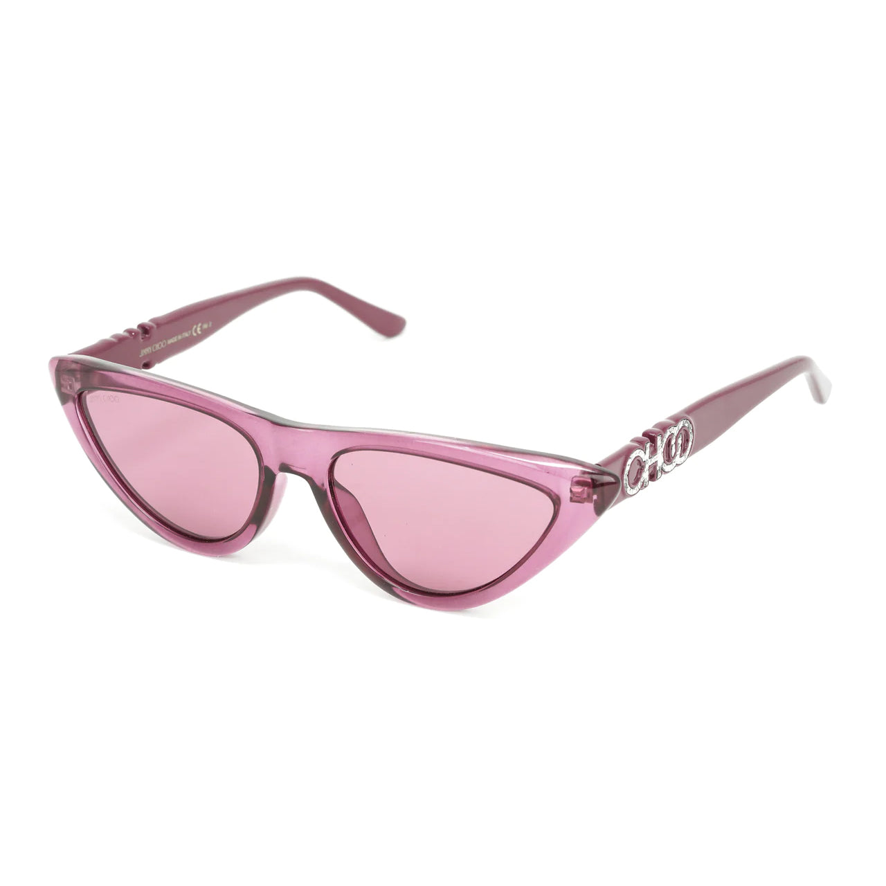 Jimmy Choo Women's Sunglasses Angular Cat Eye Pink SPARKS/G/S 8CO-GR8 Sunglasses