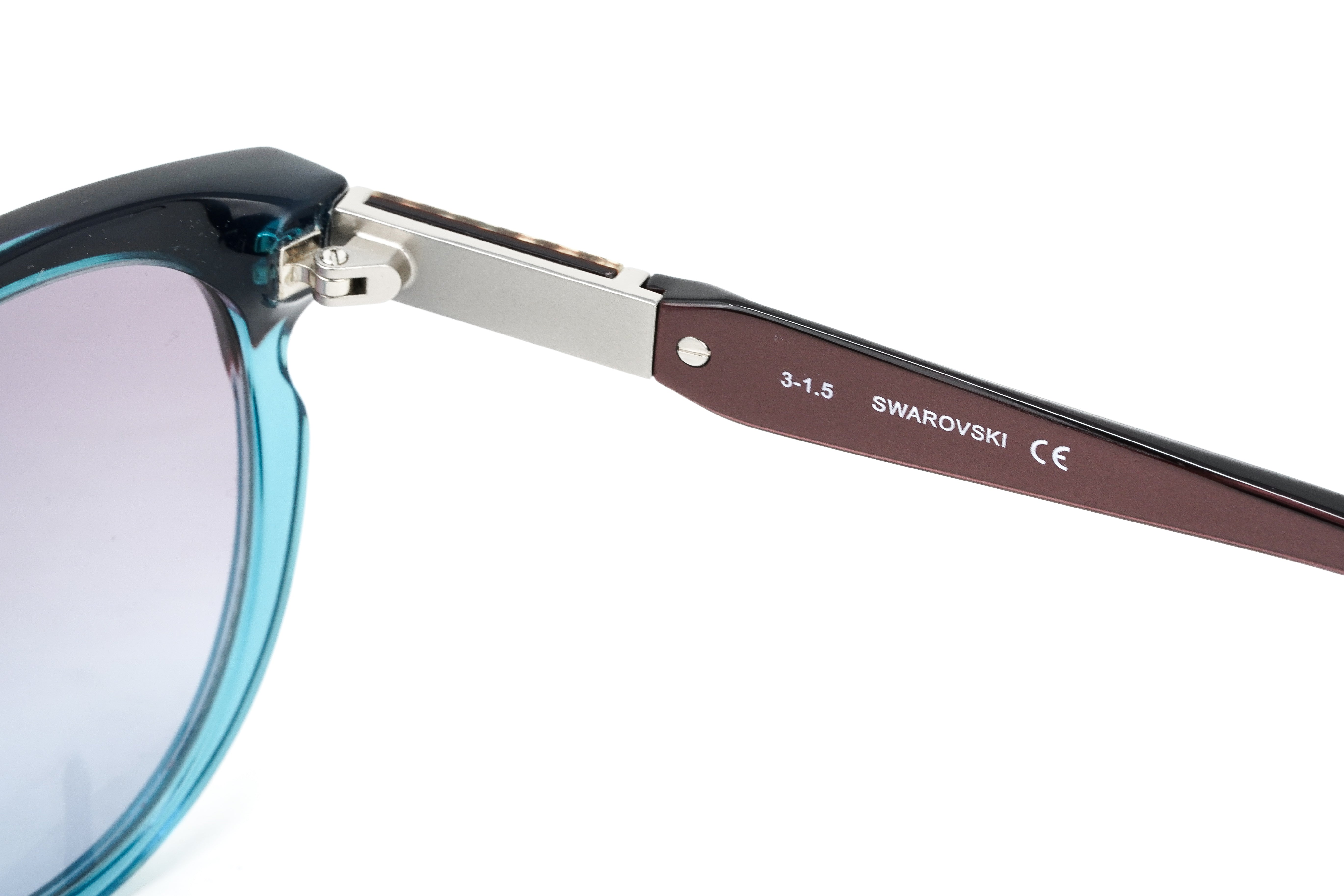 Swarovski Emilia Women's Sunglasses Oversized Oval Blue SK0081-F/S 89T-GR8 Sunglasses