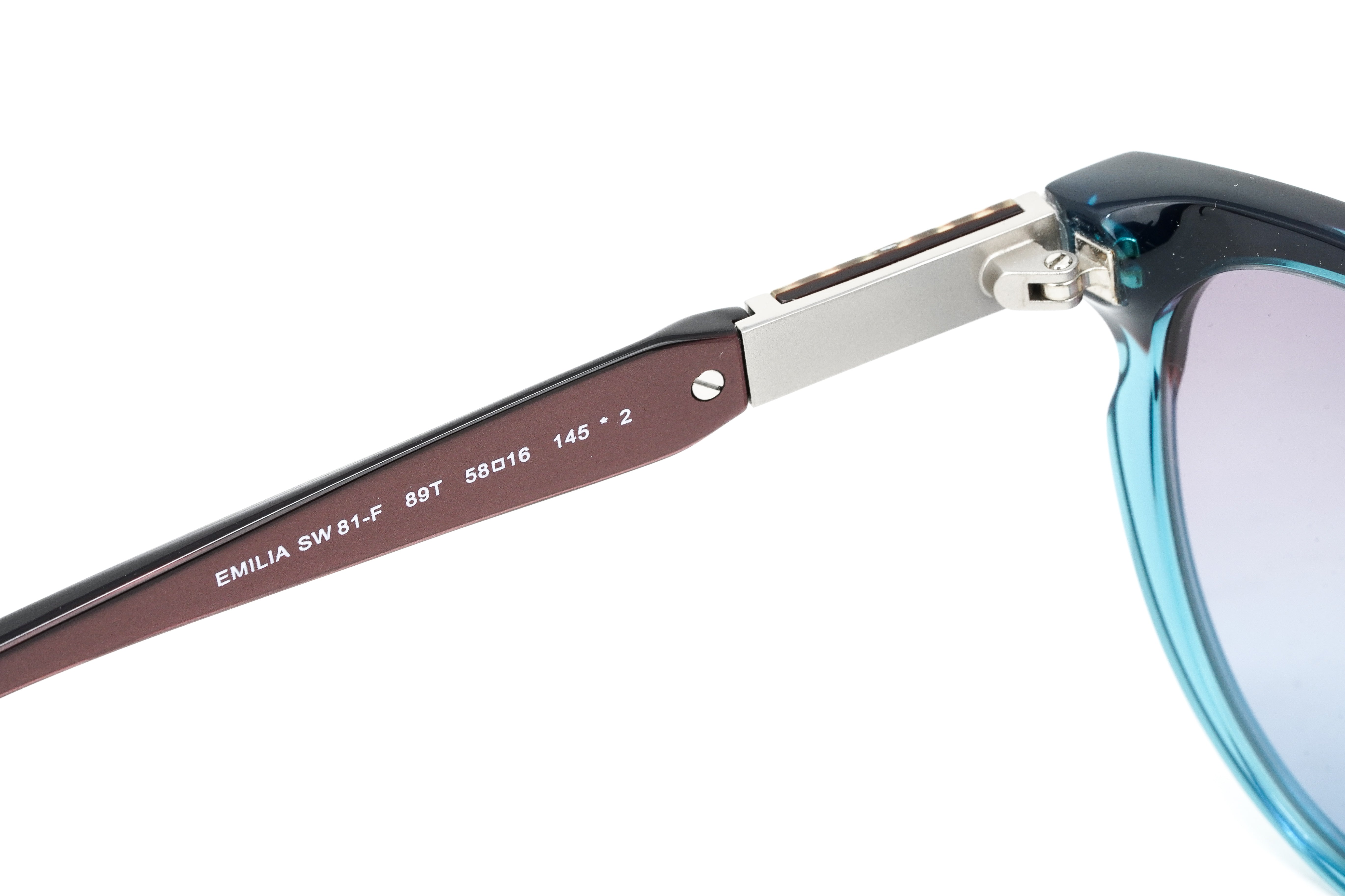 Swarovski Emilia Women's Sunglasses Oversized Oval Blue SK0081-F/S 89T-GR8 Sunglasses