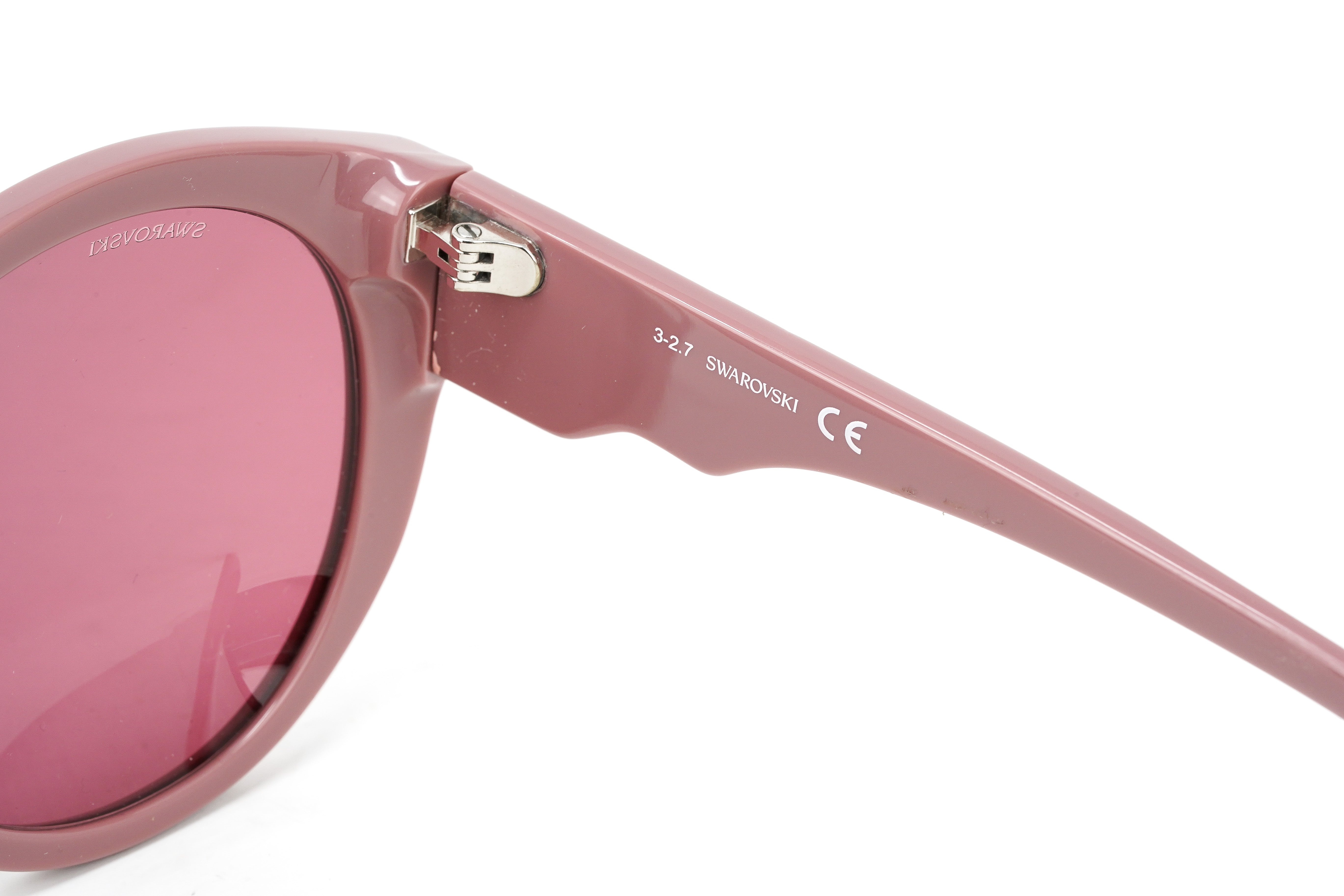 Swarovski Women's Sunglasses Round Cat Eye Thulian Pink SK0174/S 72S-GR8 Sunglasses