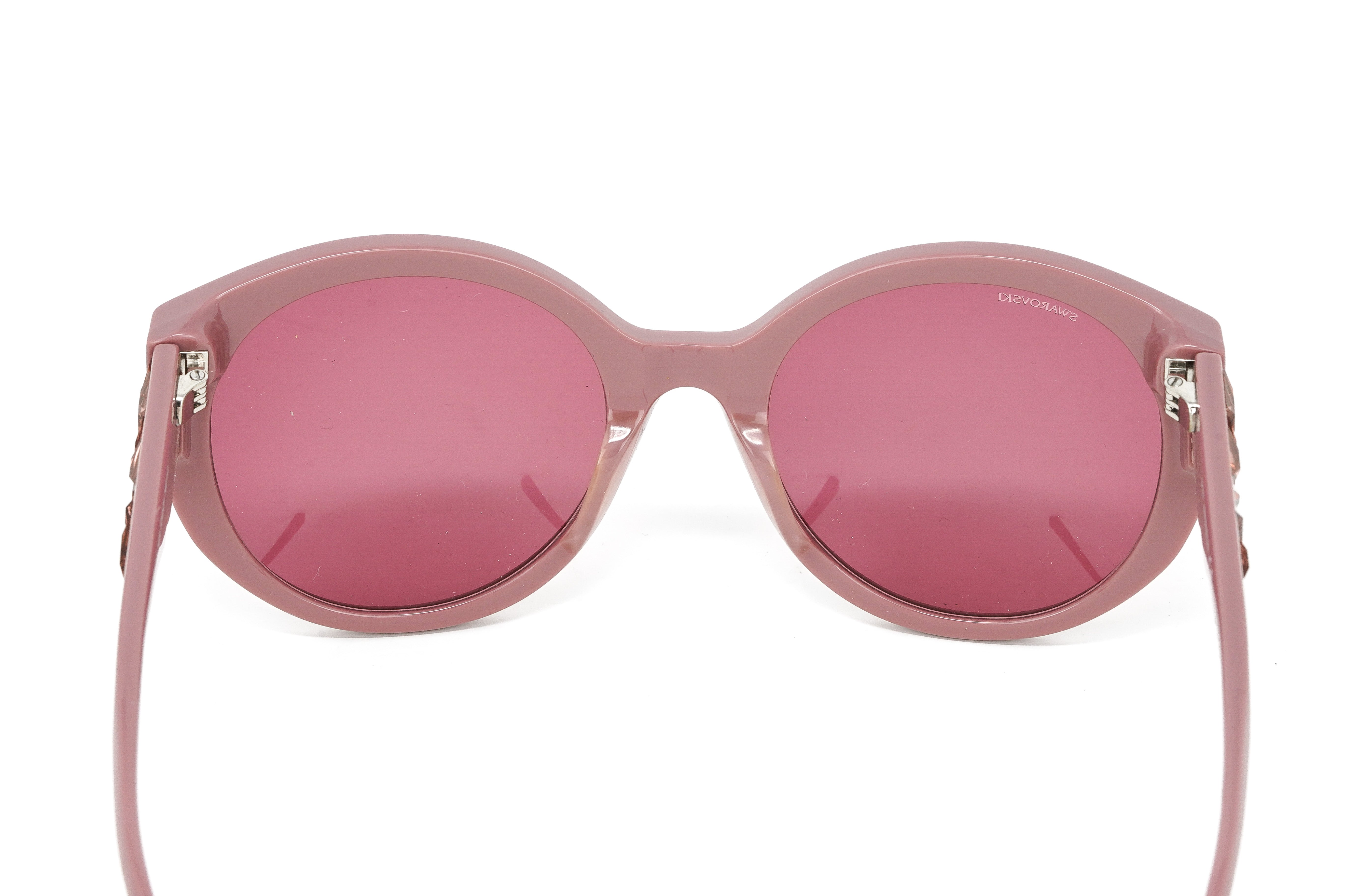 Swarovski Women's Sunglasses Round Cat Eye Thulian Pink SK0174/S 72S-GR8 Sunglasses