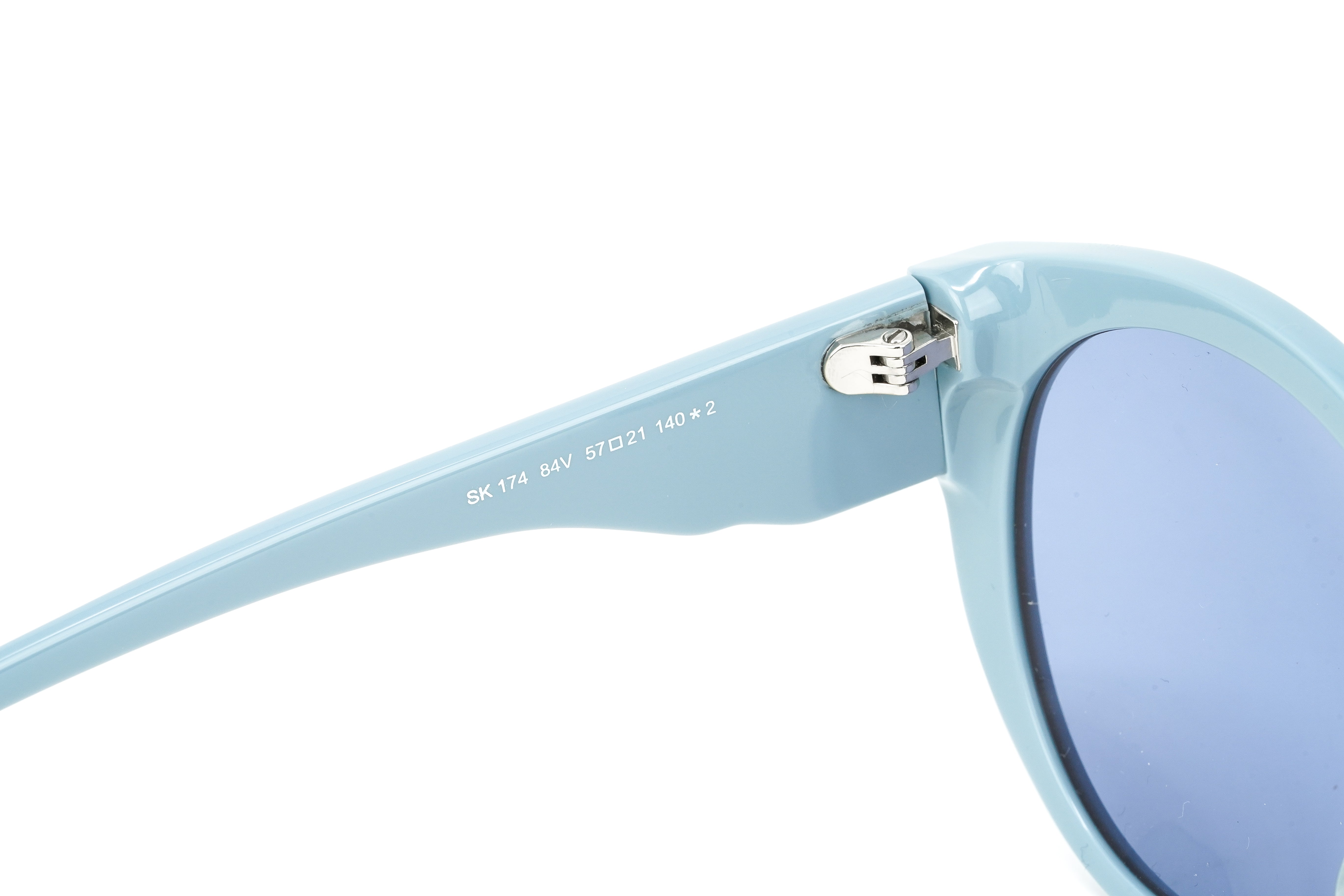 Swarovski Women's Sunglasses Round Cat Eye Blue SK0174 84V-GR8 Sunglasses