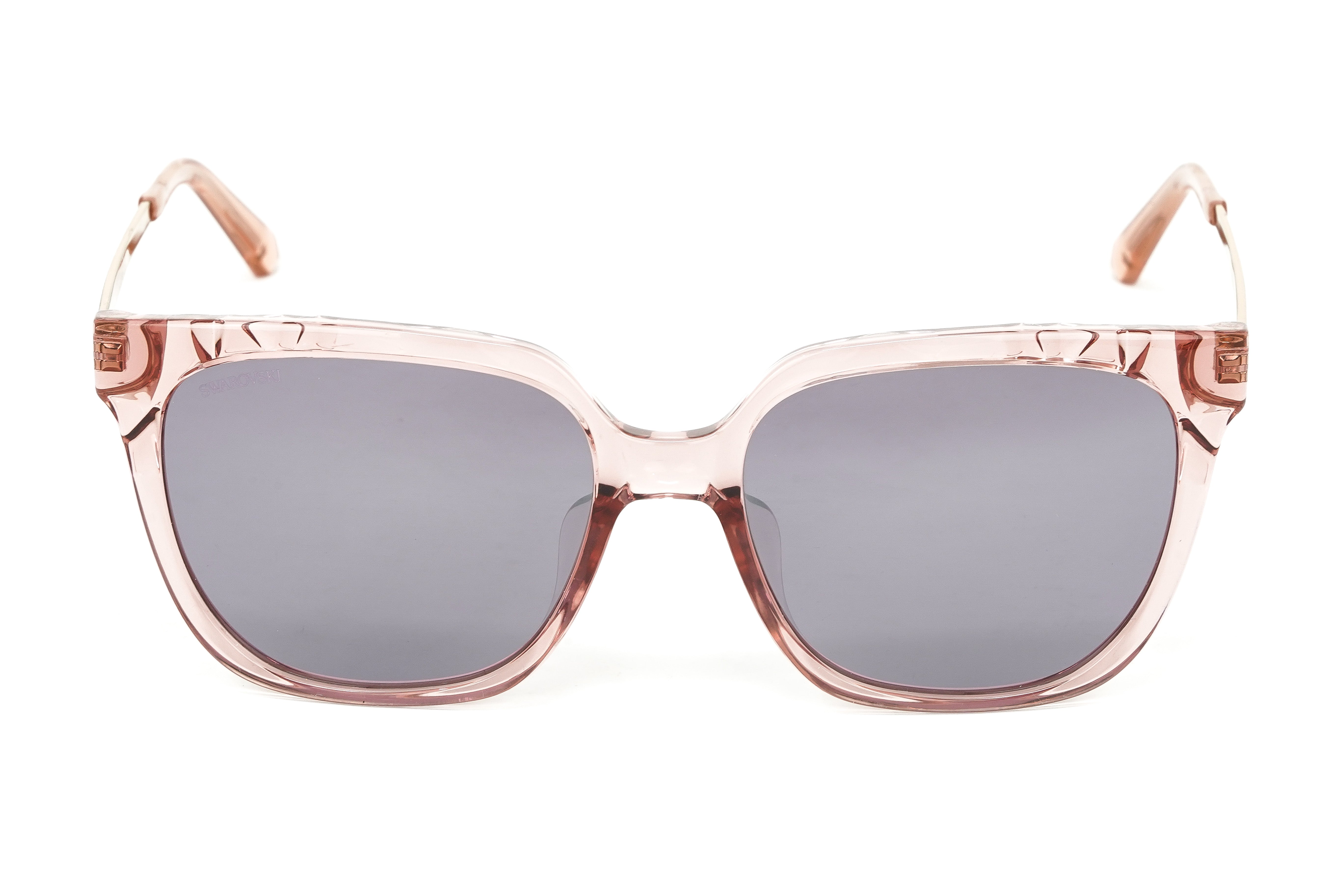 Swarovski Women's Sunglasses Square Translucent Pink SK0182-D/S 72S-GR8 Sunglasses