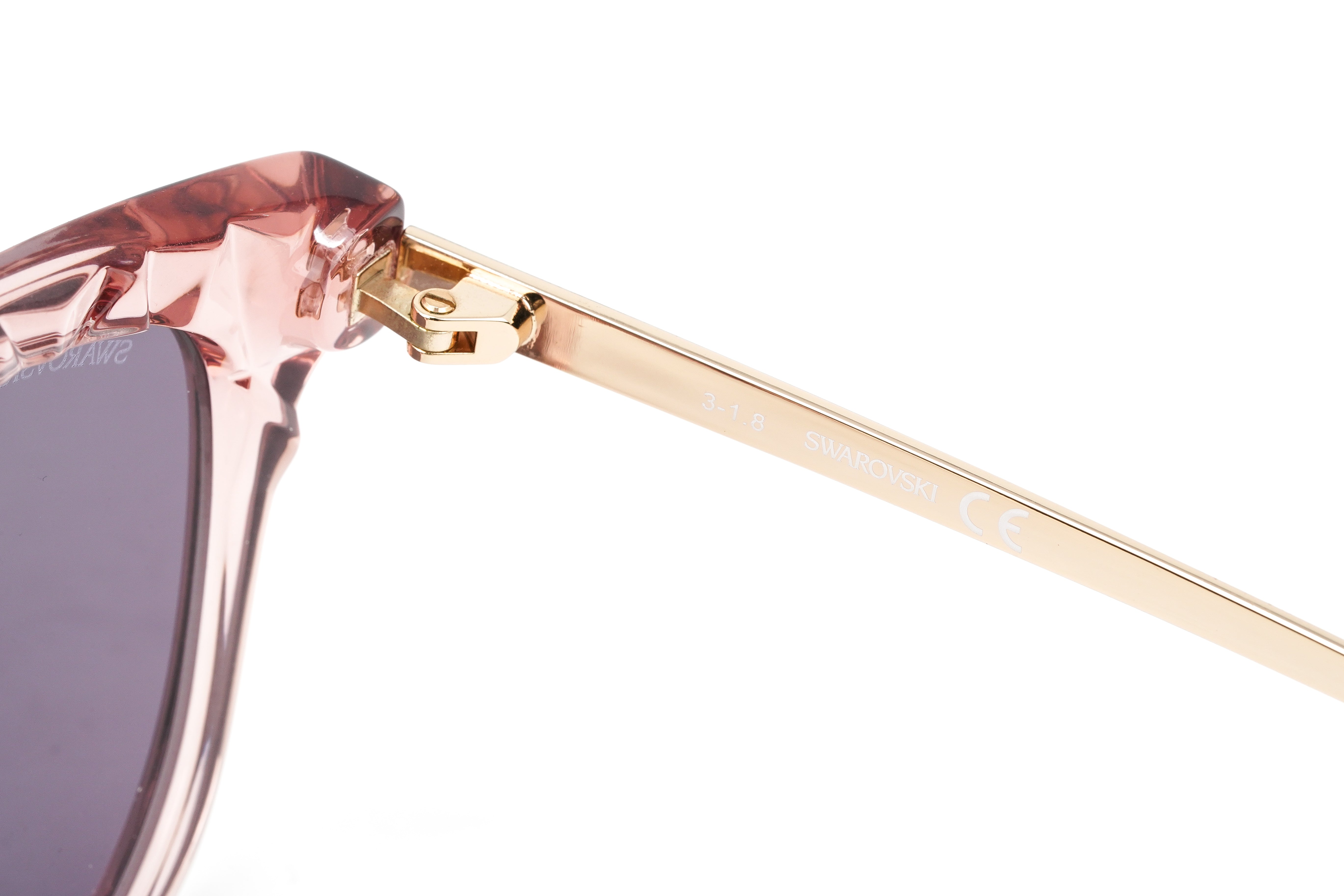 Swarovski Women's Sunglasses Square Translucent Pink SK0182-D/S 72S-GR8 Sunglasses