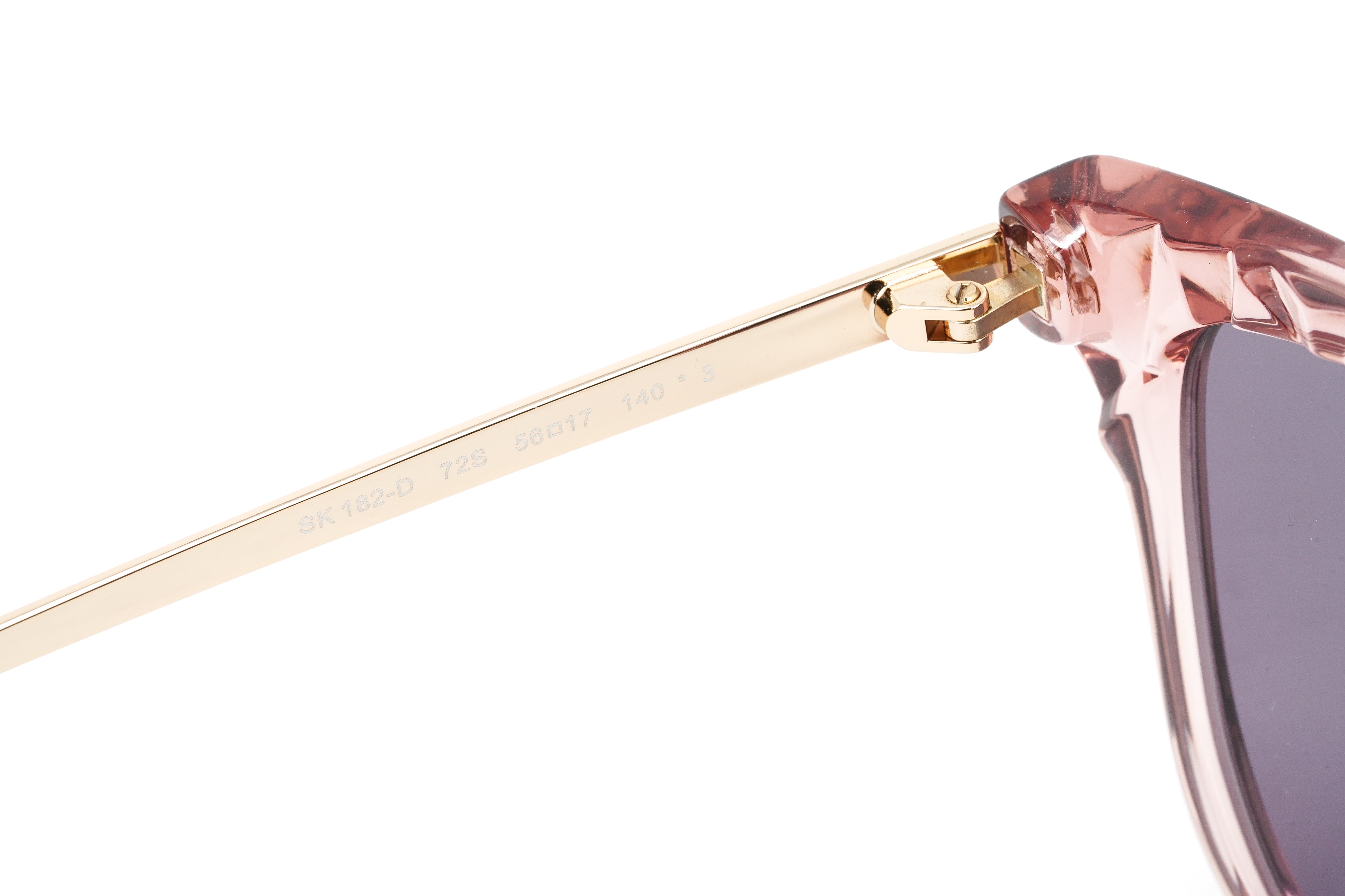 Swarovski Women's Sunglasses Square Translucent Pink SK0182-D/S 72S-GR8 Sunglasses