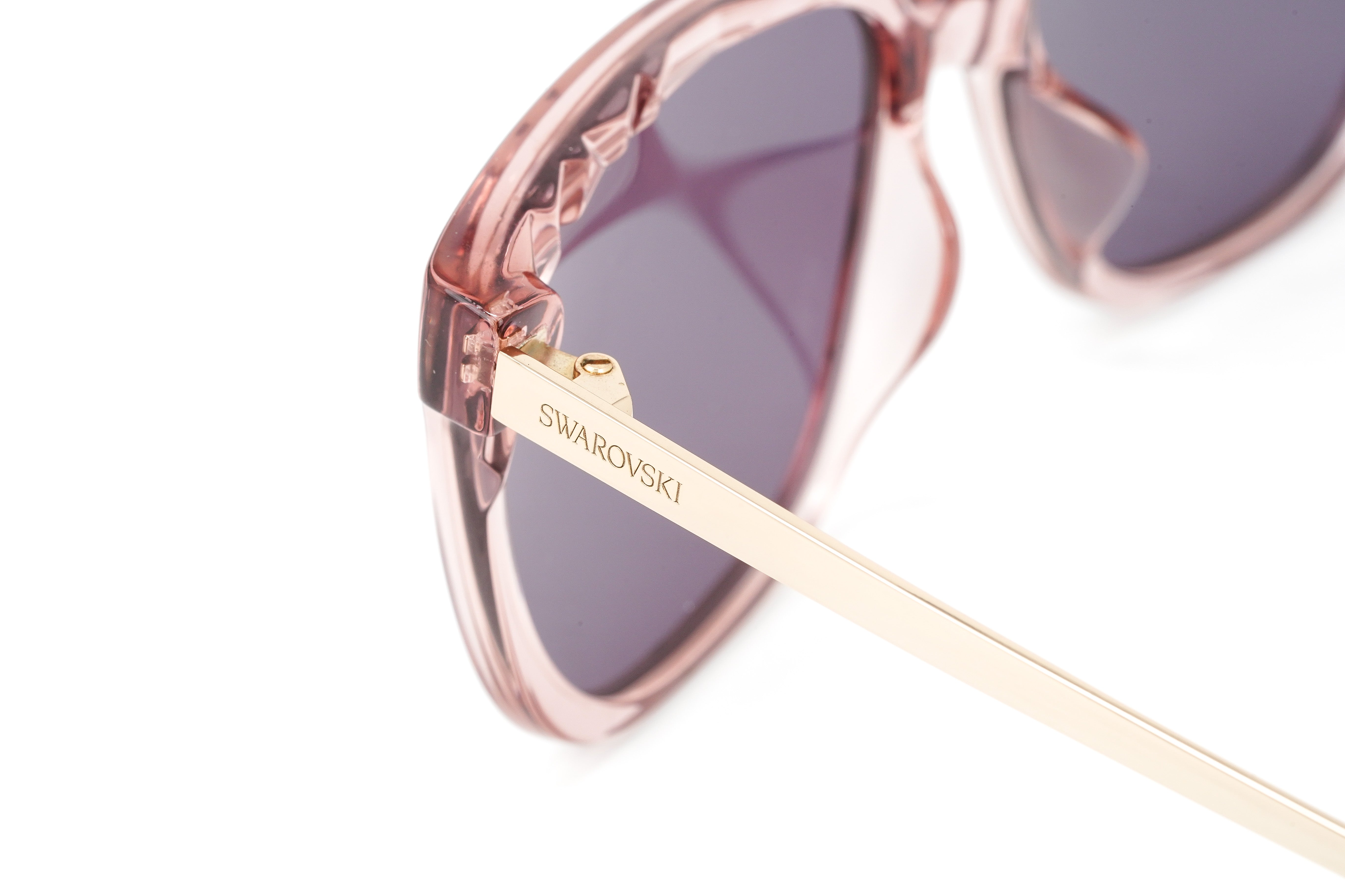 Swarovski Women's Sunglasses Square Translucent Pink SK0182-D/S 72S-GR8 Sunglasses