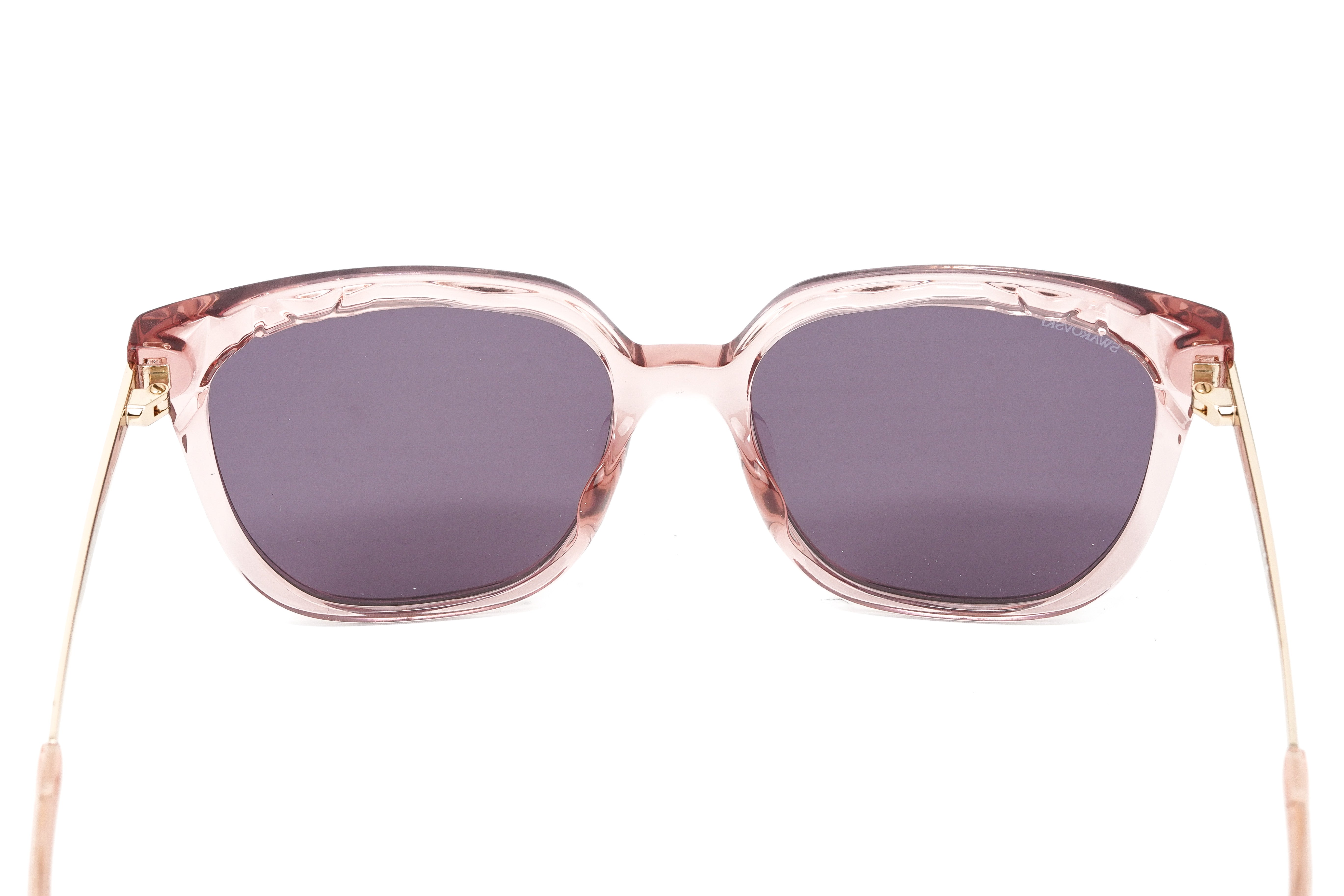 Swarovski Women's Sunglasses Square Translucent Pink SK0182-D/S 72S-GR8 Sunglasses
