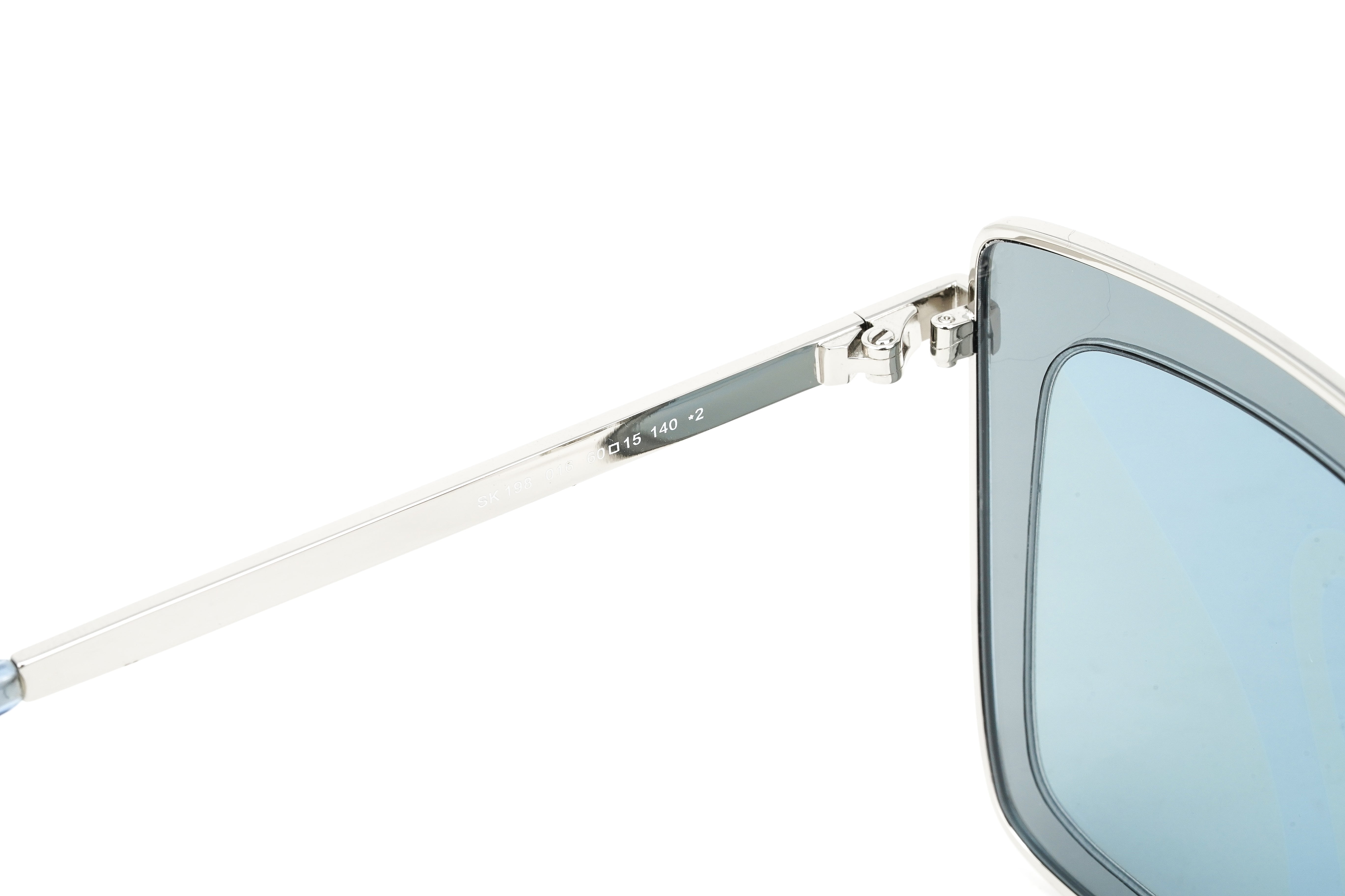 Swarovski Women's Sunglasses Square Cat Eye Blue/Grey SK0198-016-GR8 Sunglasses